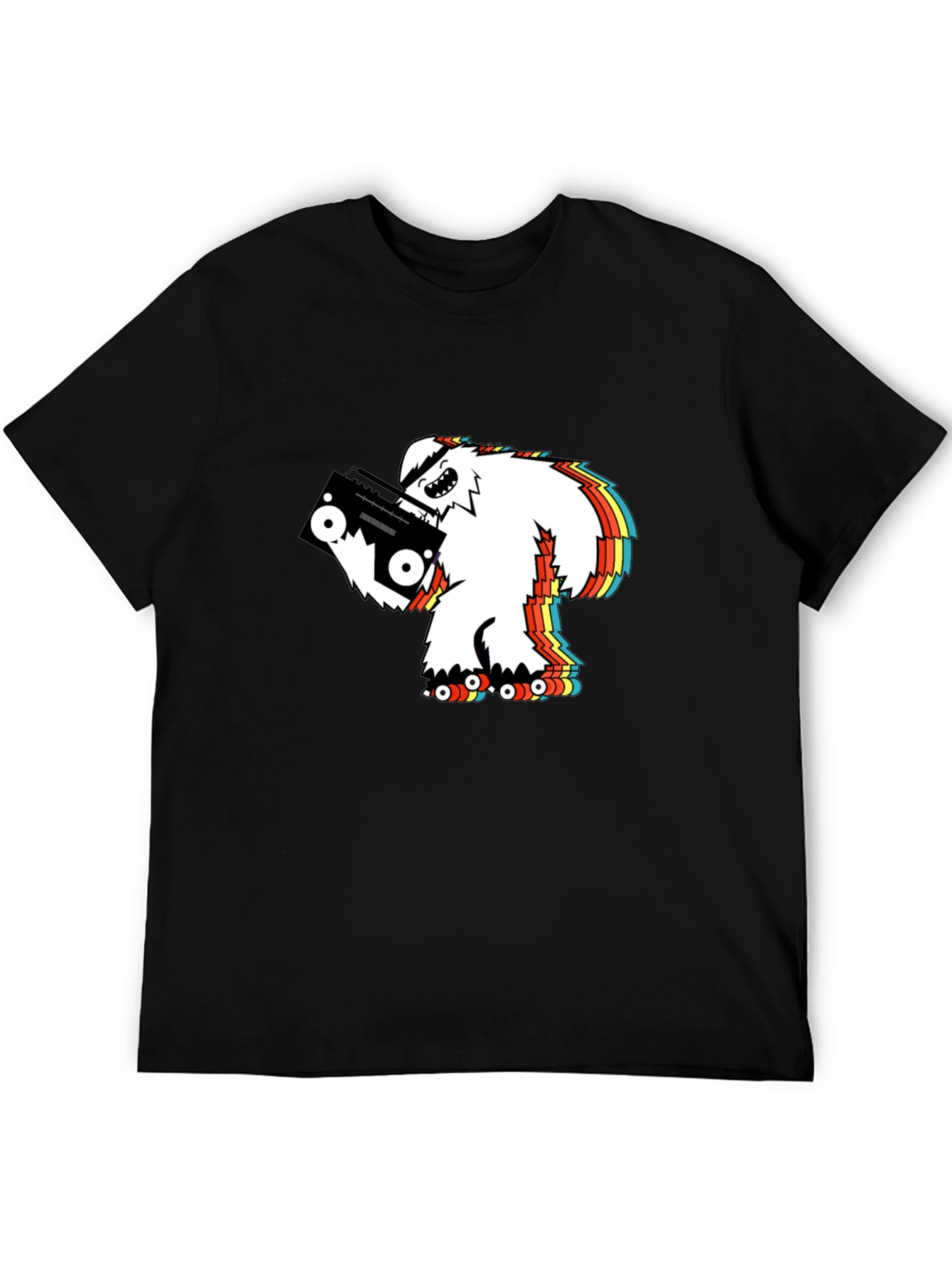 Yeti Boombox Graphic Tee - Black Crew Neck