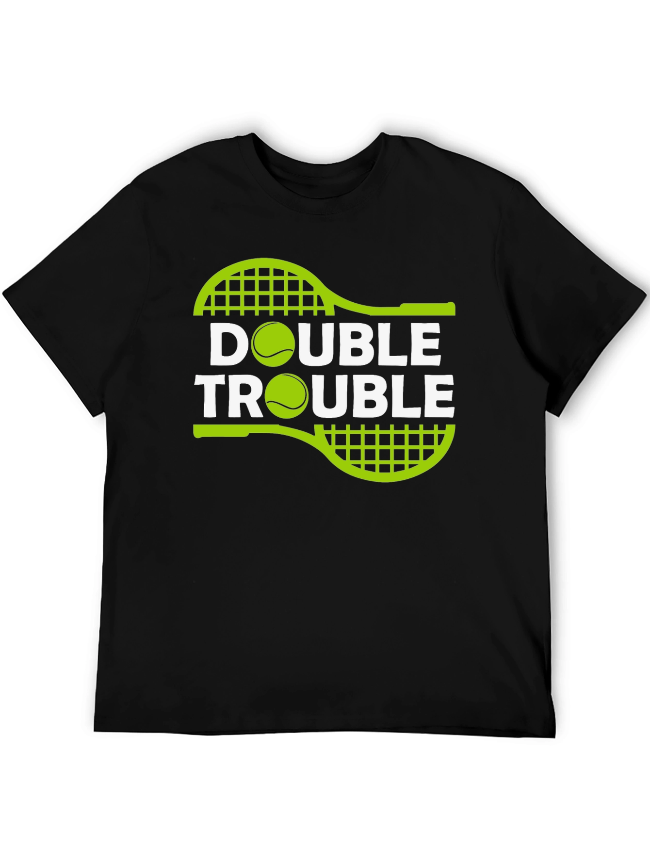 Double Trouble Tennis Graphic T-Shirt