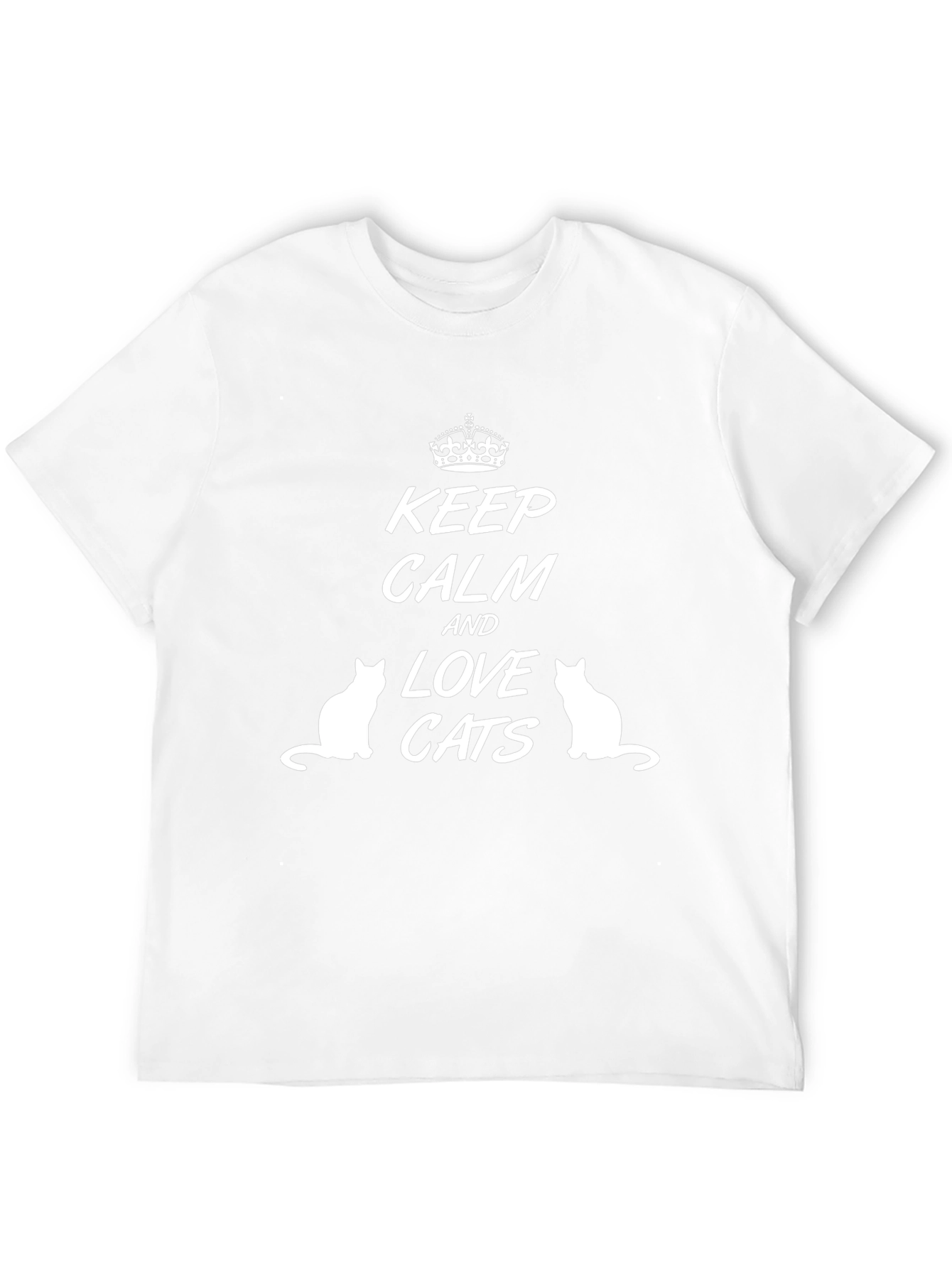 Keep Calm and Love Cats Graphic Tee