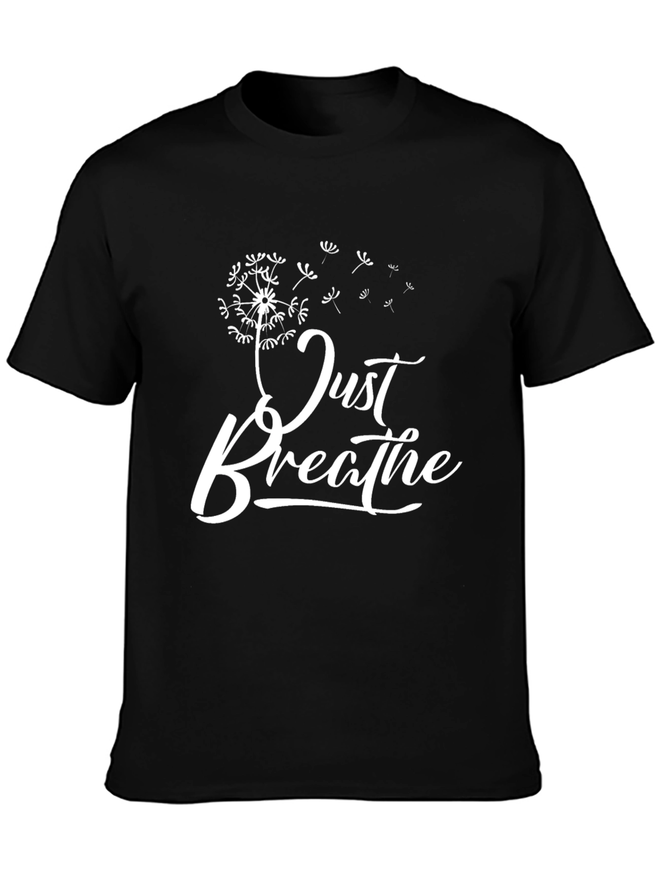 Just Breathe Graphic T-Shirt - Black