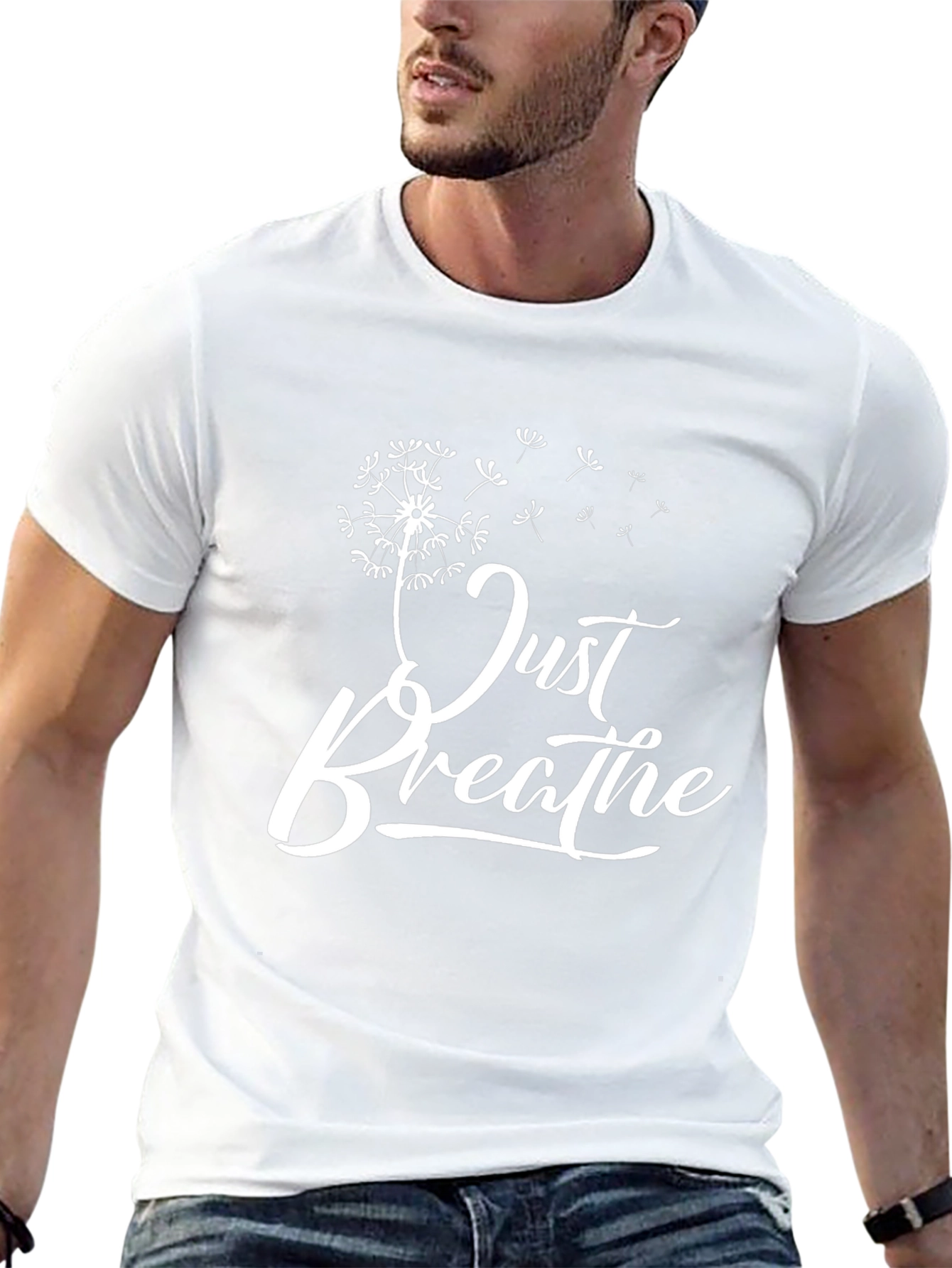 Just Breathe Graphic T-Shirt - Black