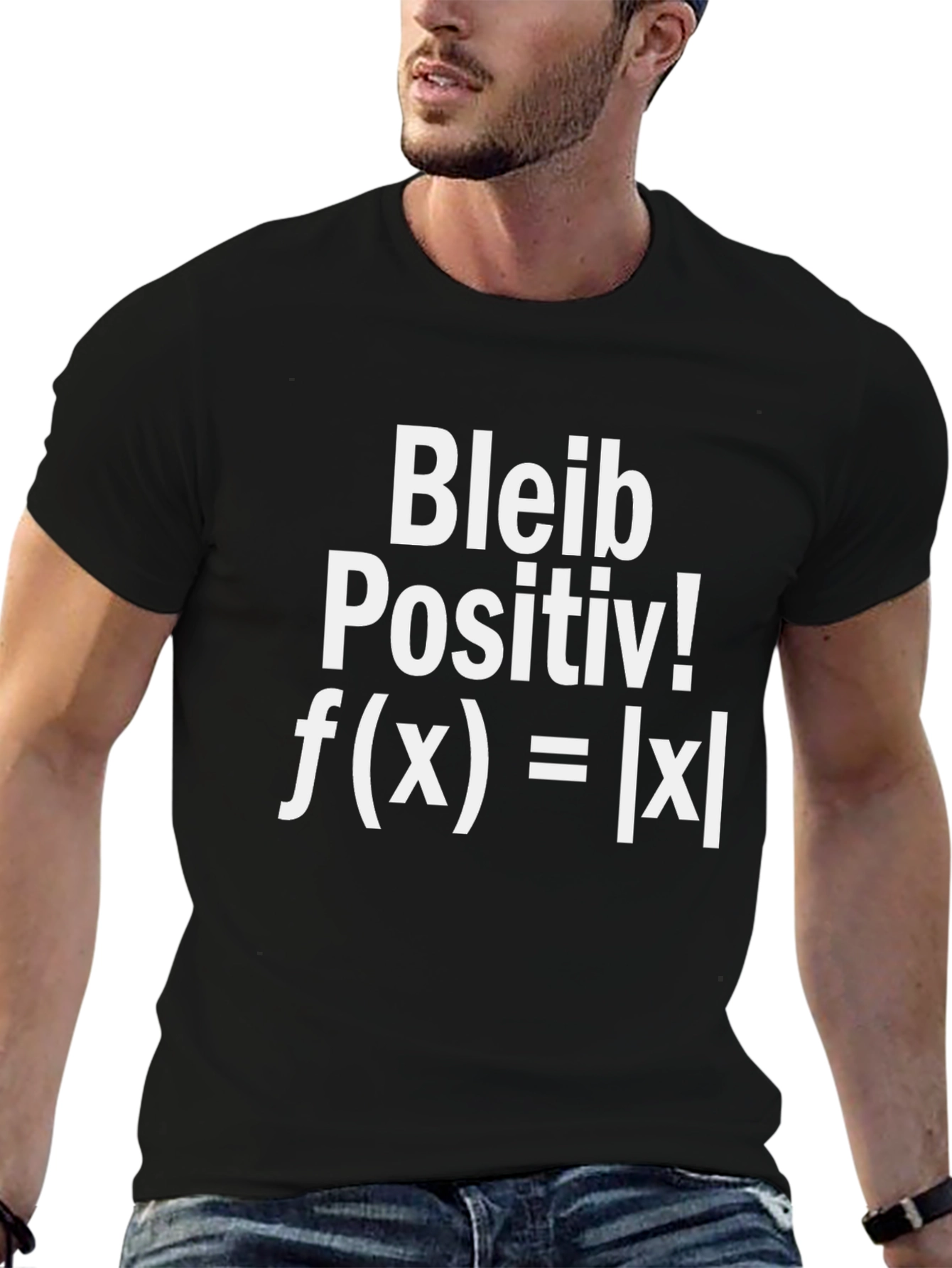 Bleib Positiv Math Equation Graphic T-Shirt