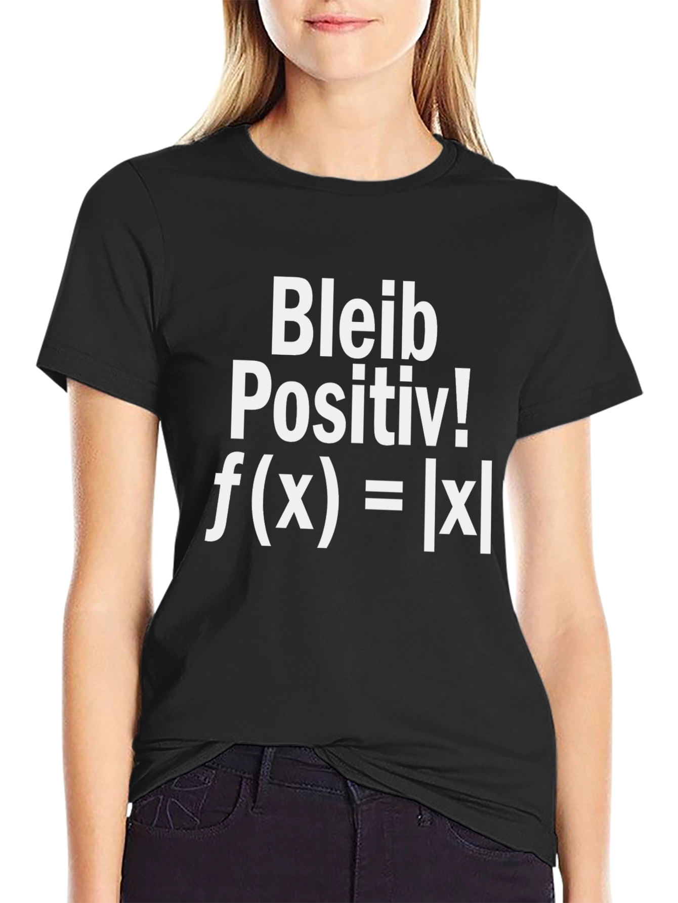 Bleib Positiv Math Equation Graphic T-Shirt