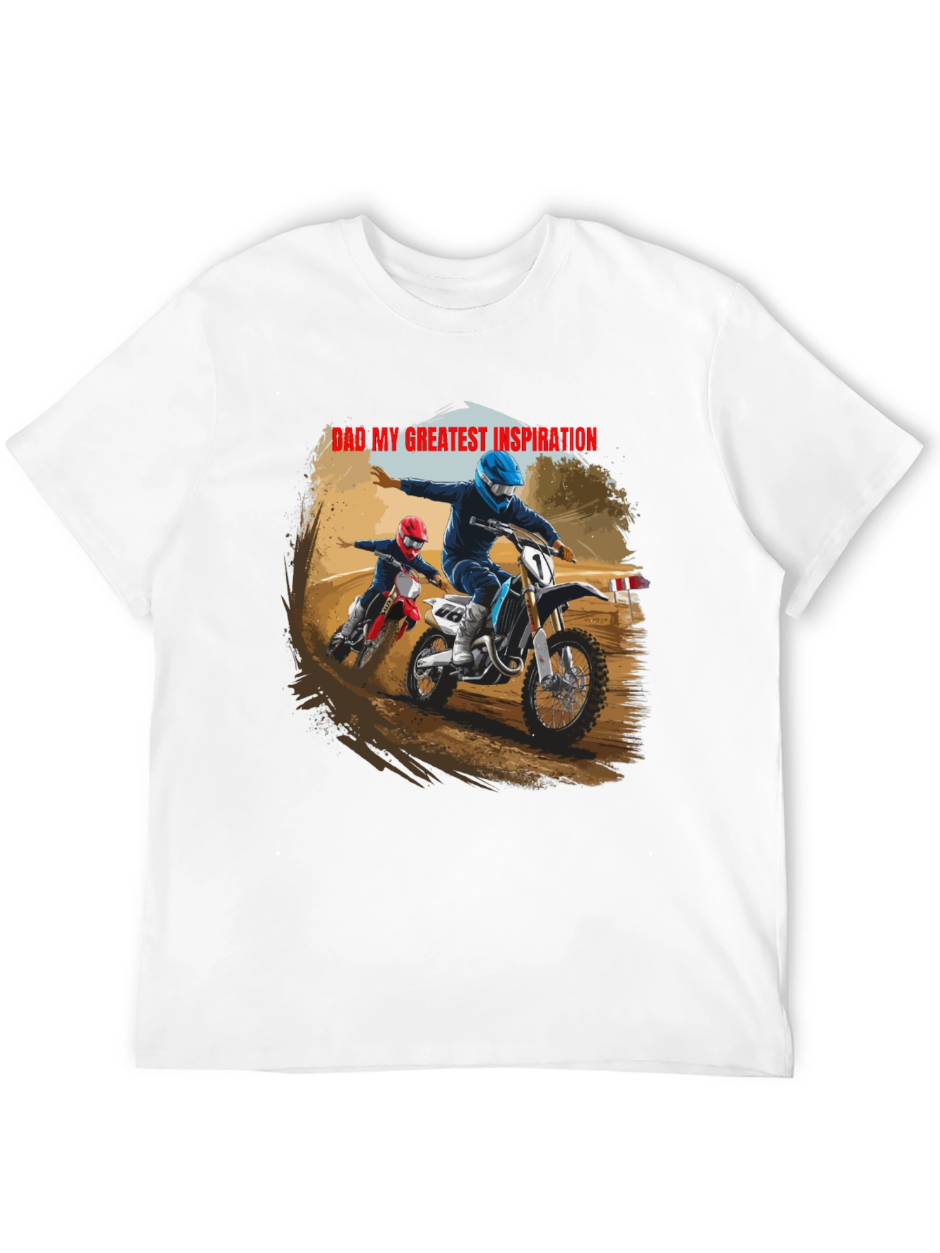 Dad My Greatest Inspiration Black Tee