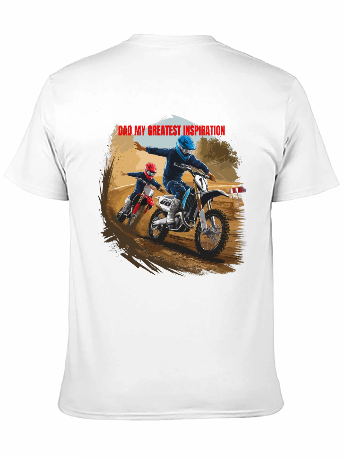 Dad My Greatest Inspiration Black Tee