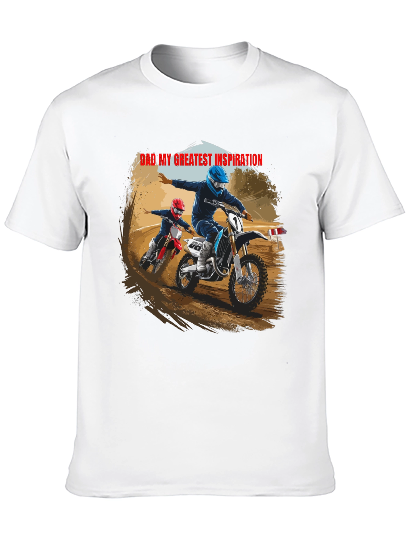 Dad My Greatest Inspiration Black Tee