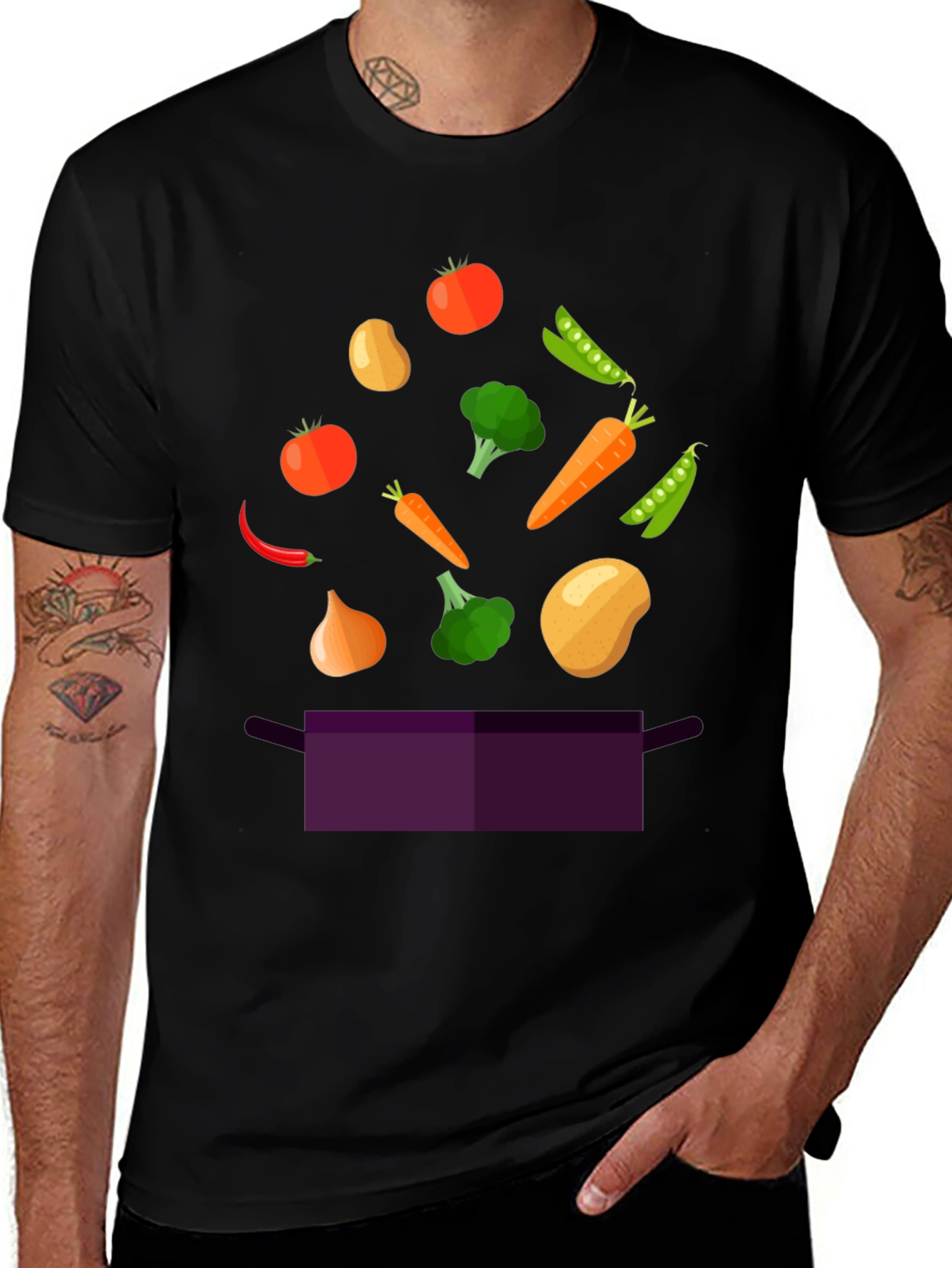 Chefs Garden T-Shirt - Black
