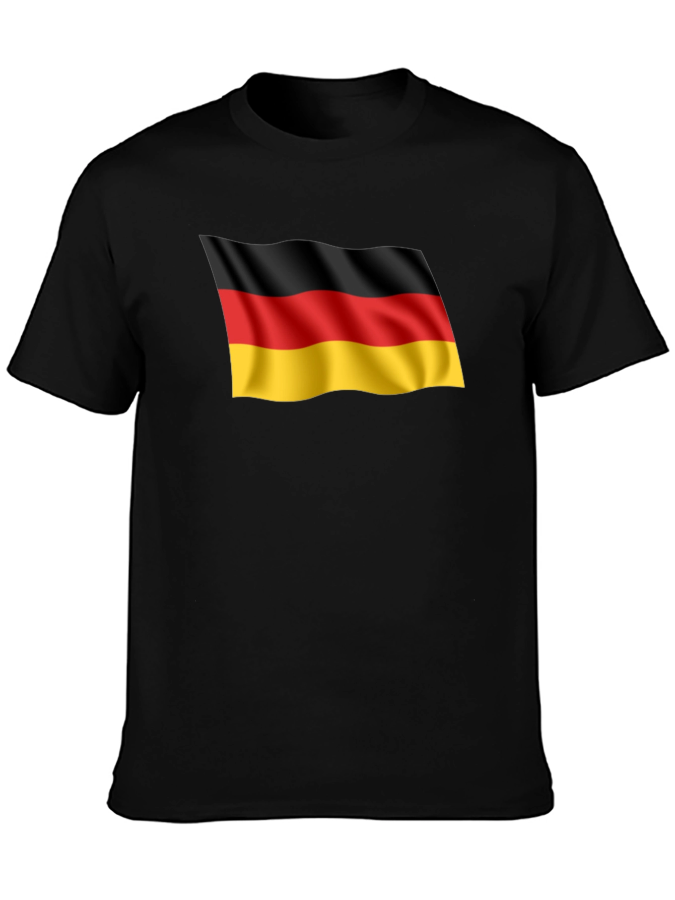 Germany Flag Graphic Tee - Black T-Shirt