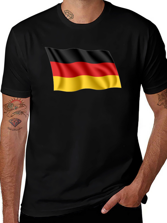 Germany Flag Graphic Tee - Black T-Shirt