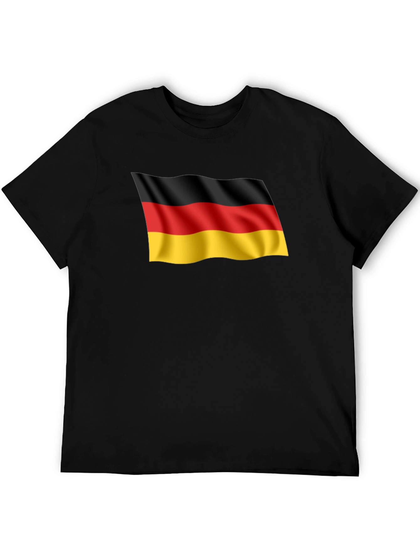 Germany Flag Graphic Tee - Black T-Shirt