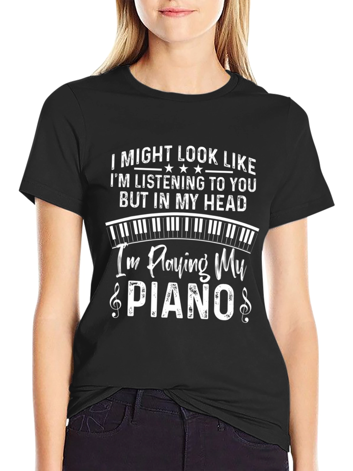Piano Lover T-Shirt - Im Playing My Piano