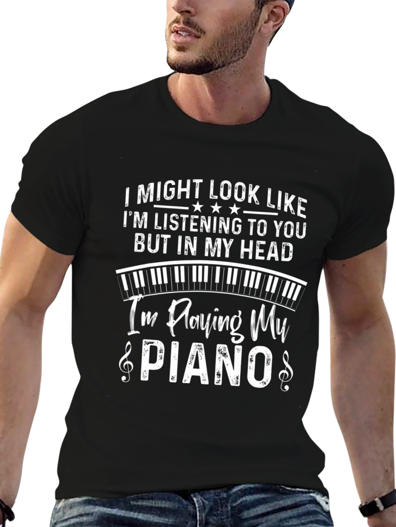 Piano Lover T-Shirt - Im Playing My Piano