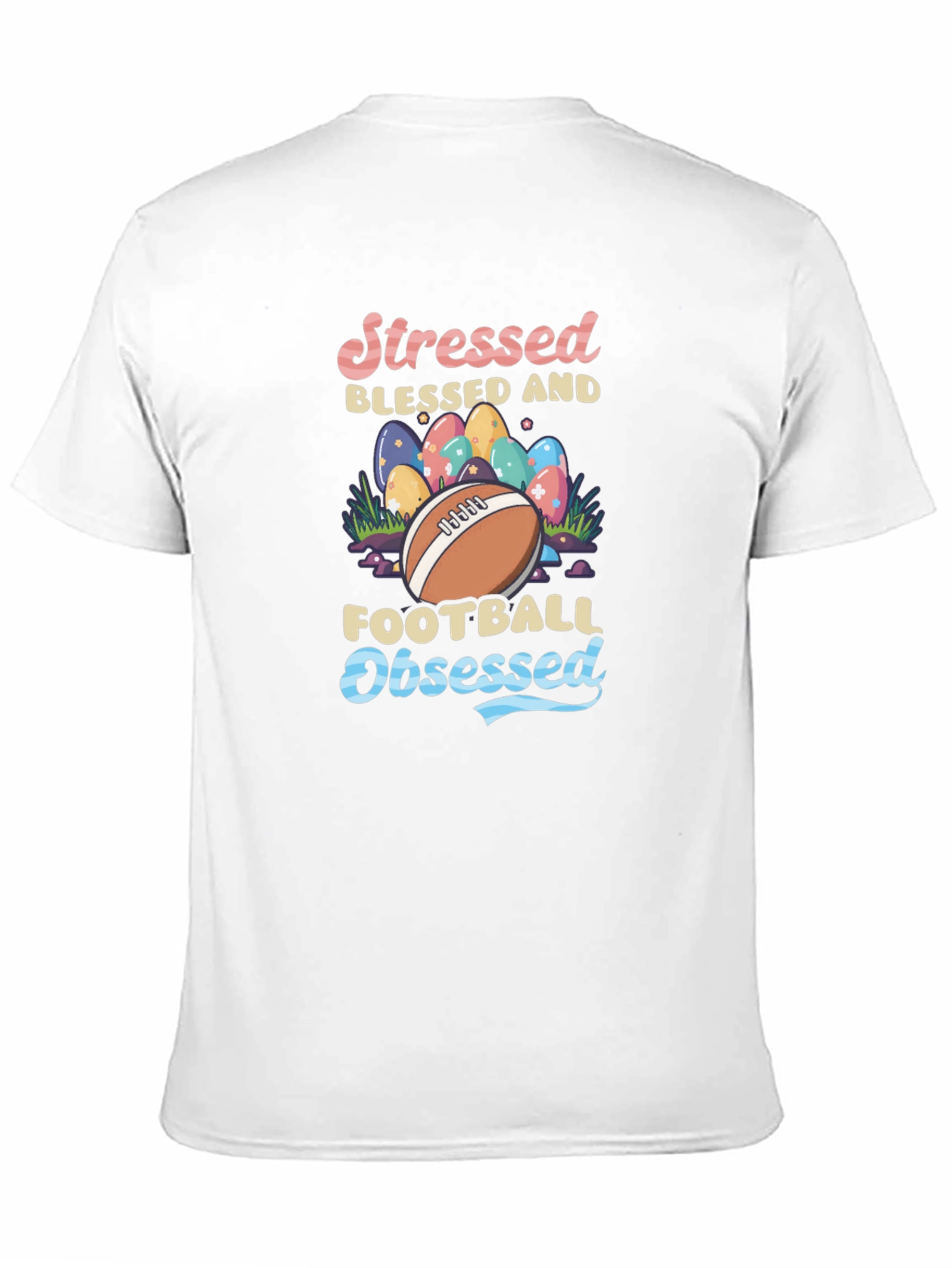 Stressed Blessed Football Obsessed Graphic Tee