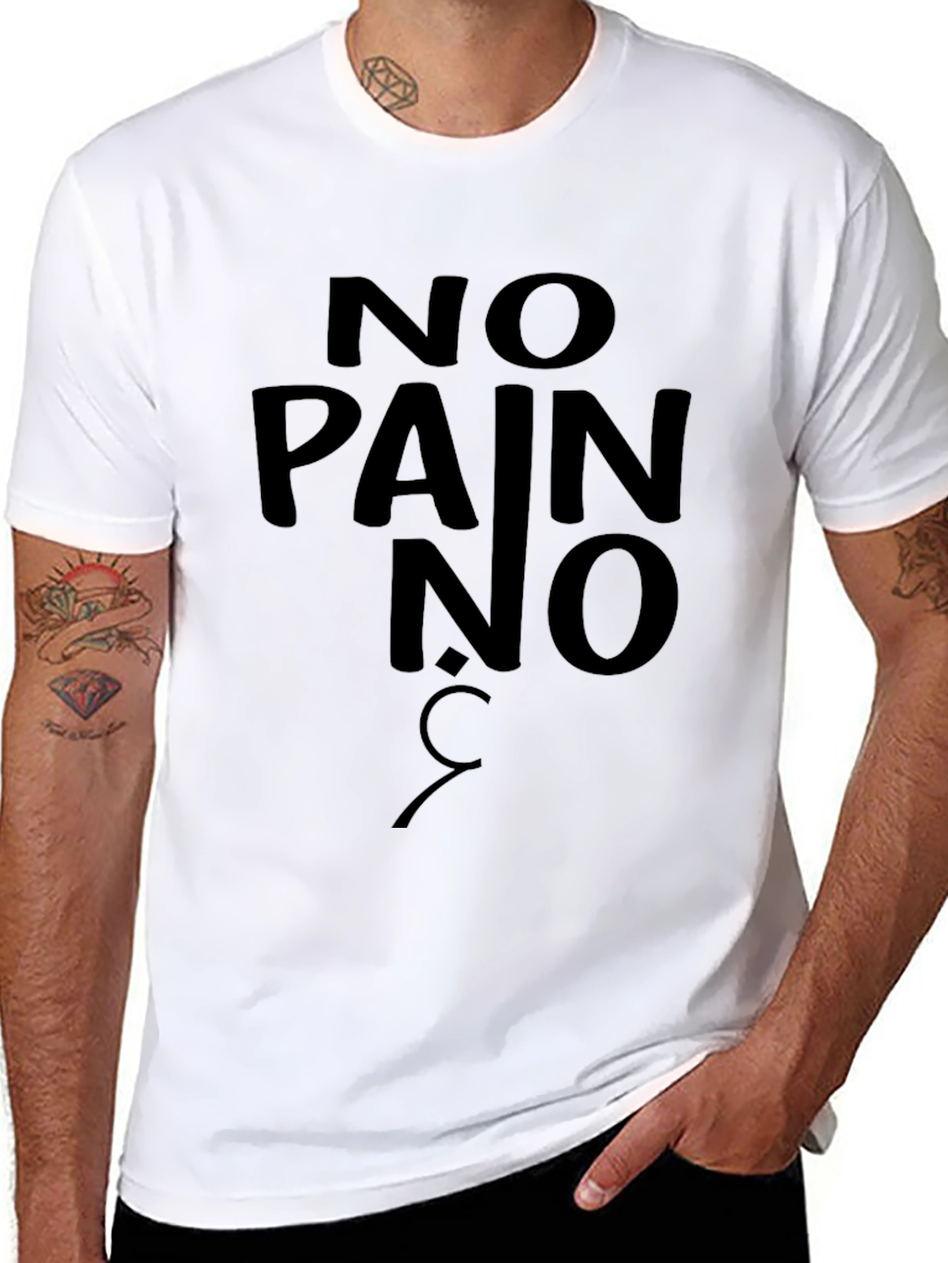 No Pain No Gain Black T-Shirt
