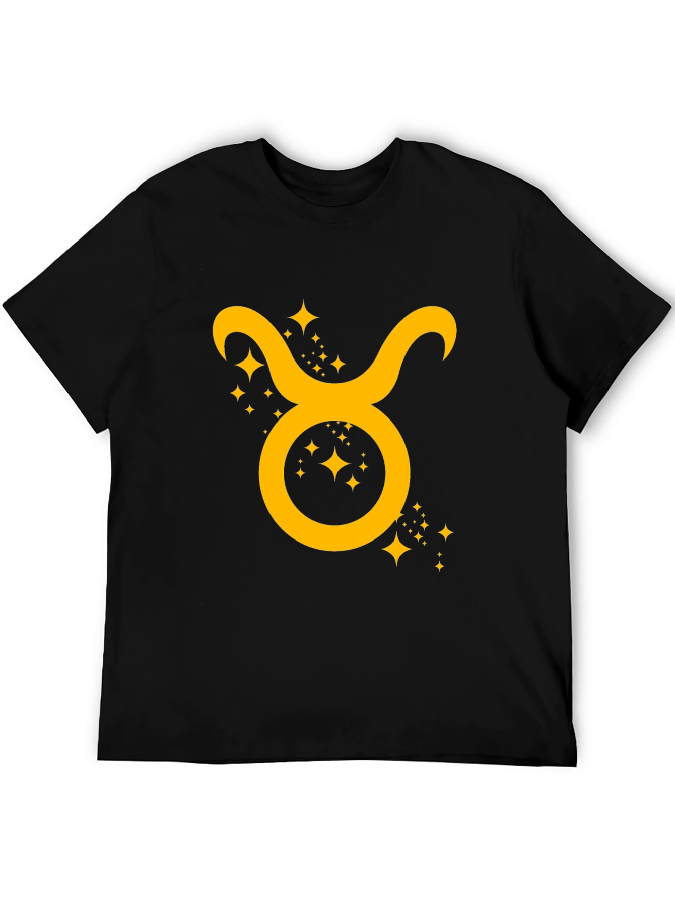 Taurus Zodiac Graphic Tee - Black