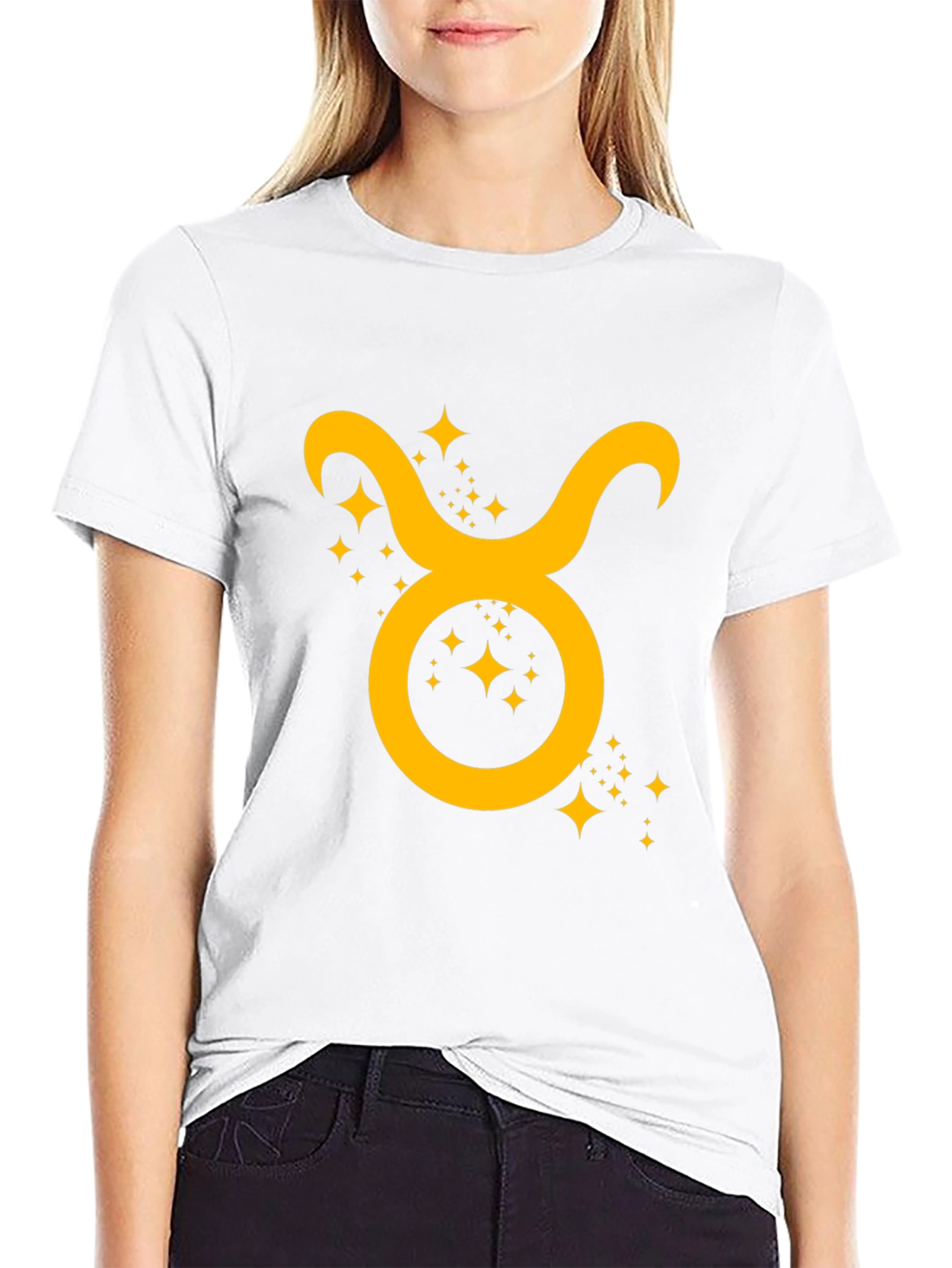Taurus Zodiac Graphic Tee - Black