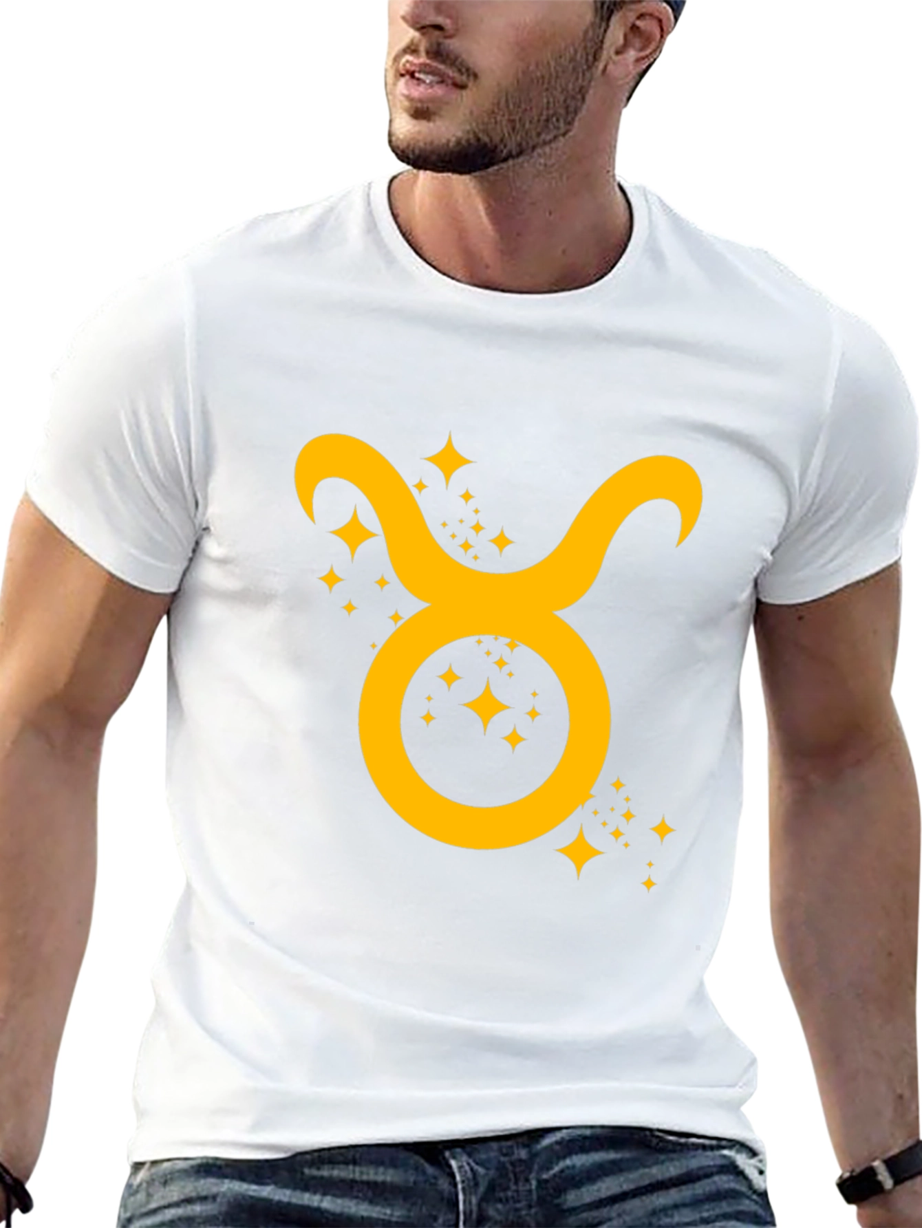 Taurus Zodiac Graphic Tee - Black