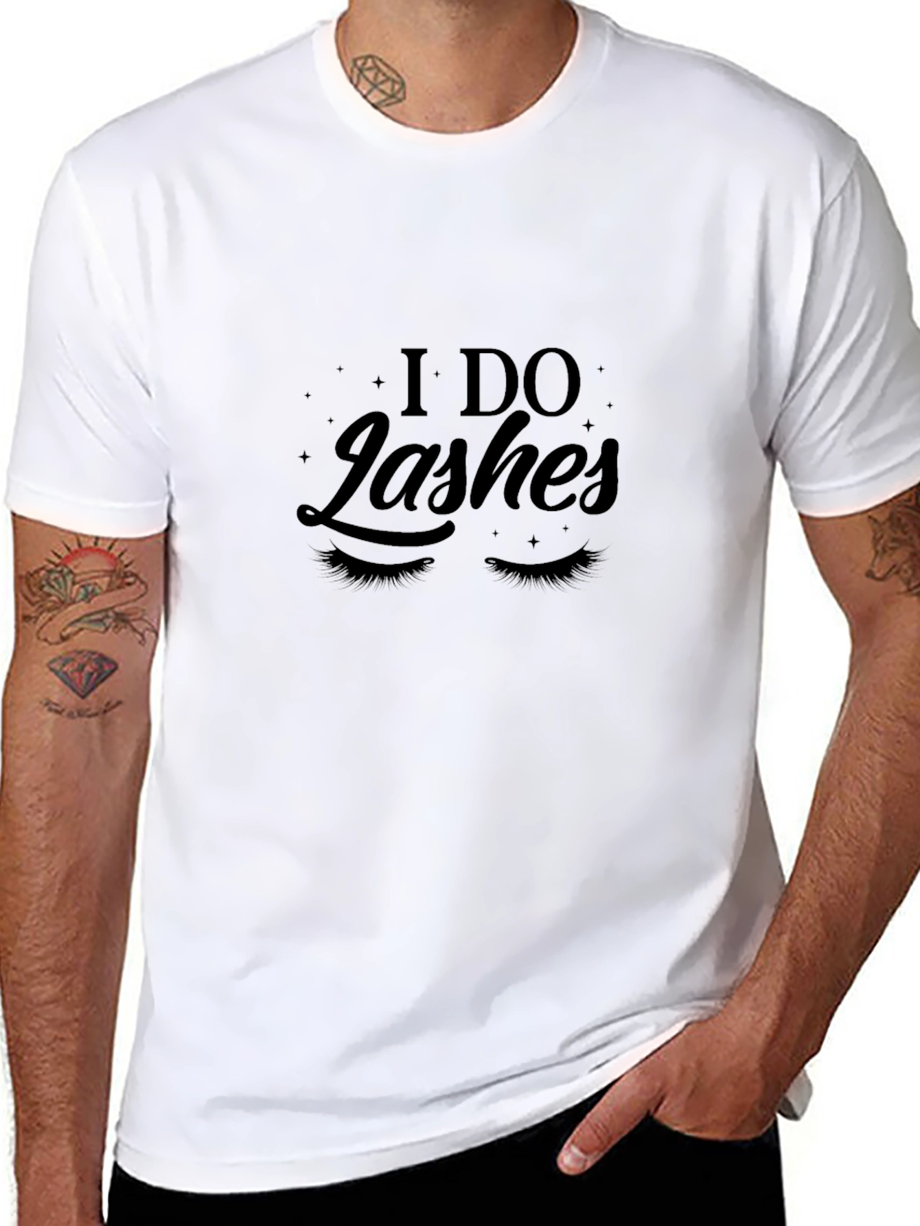 I Do Lashes Black Graphic Tee
