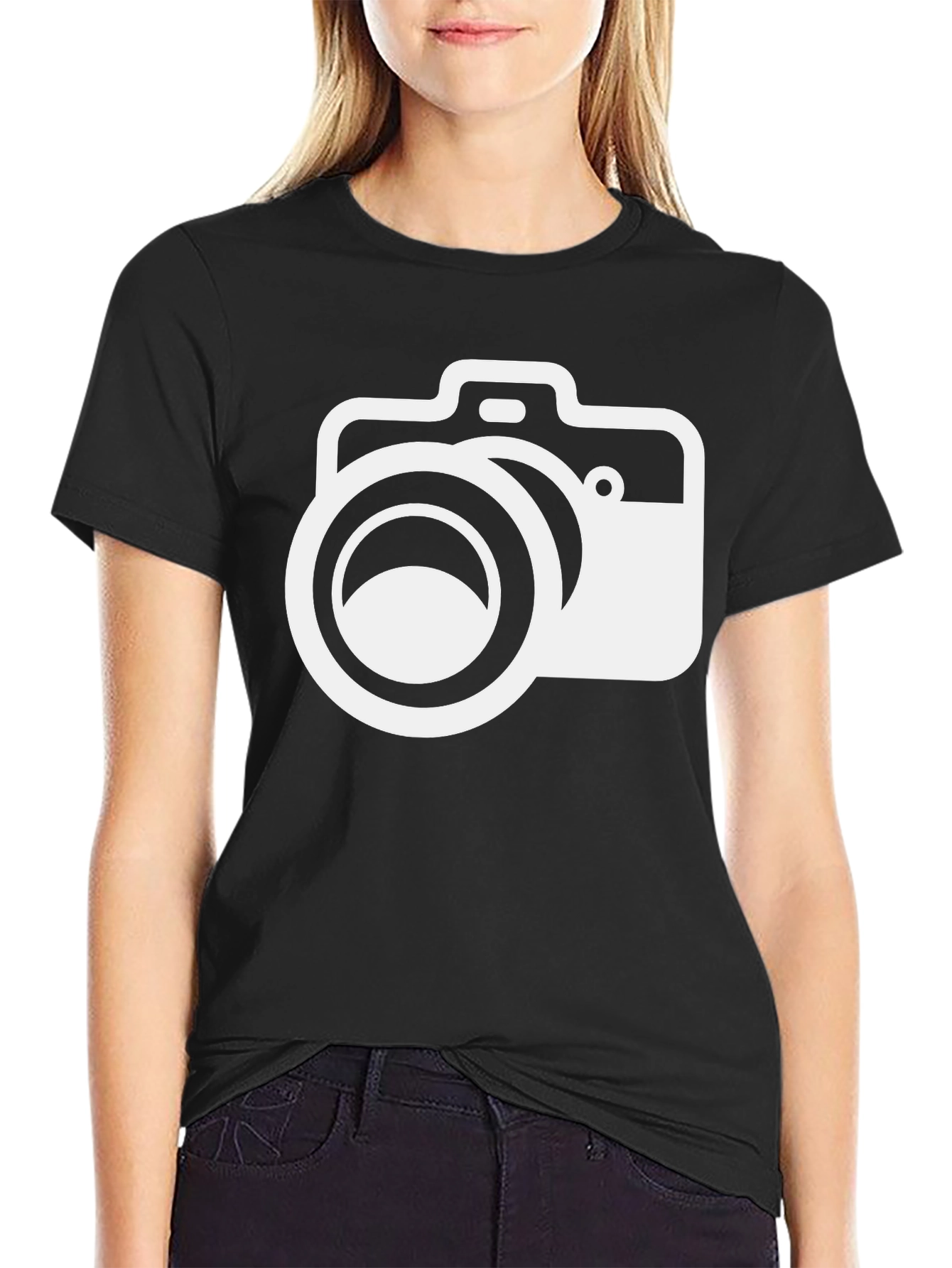 Camera Graphic Black T-Shirt