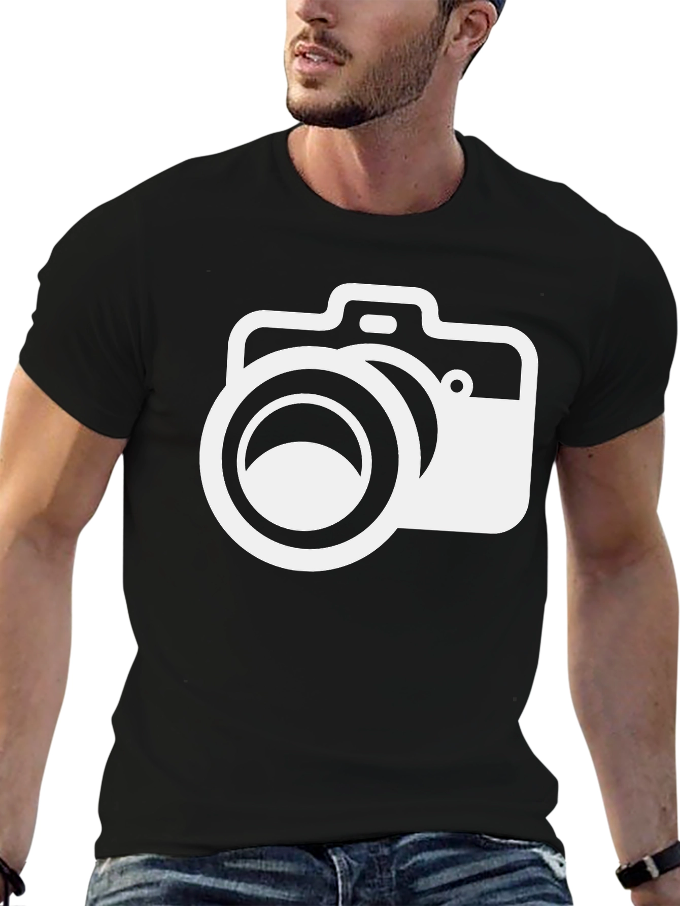 Camera Graphic Black T-Shirt