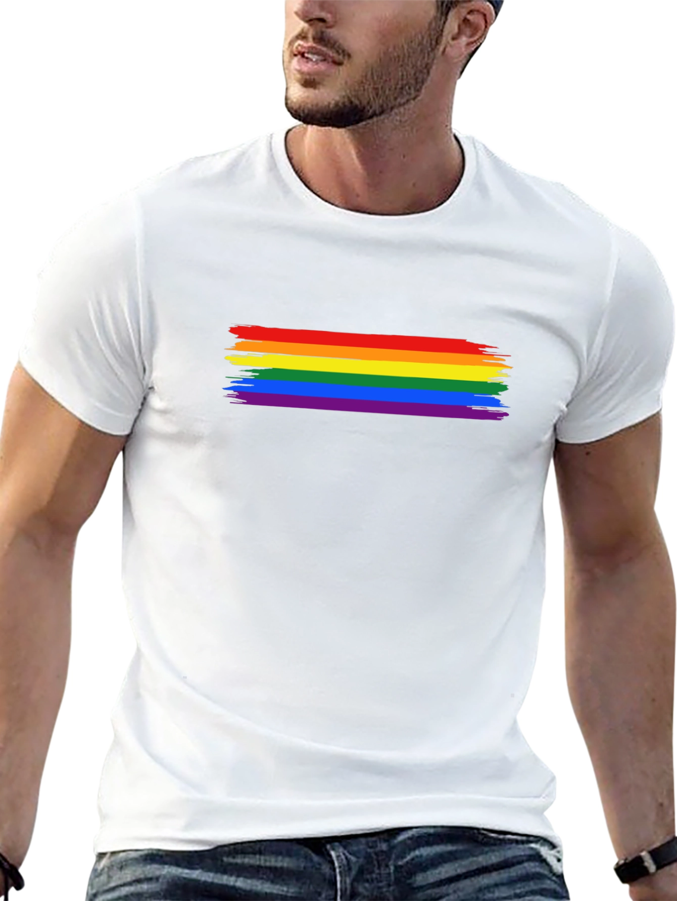 Pride Flag Brushstroke T-Shirt