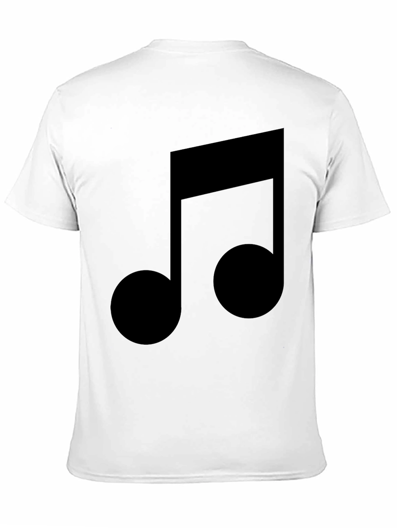 Musical Note Graphic Black T-Shirt