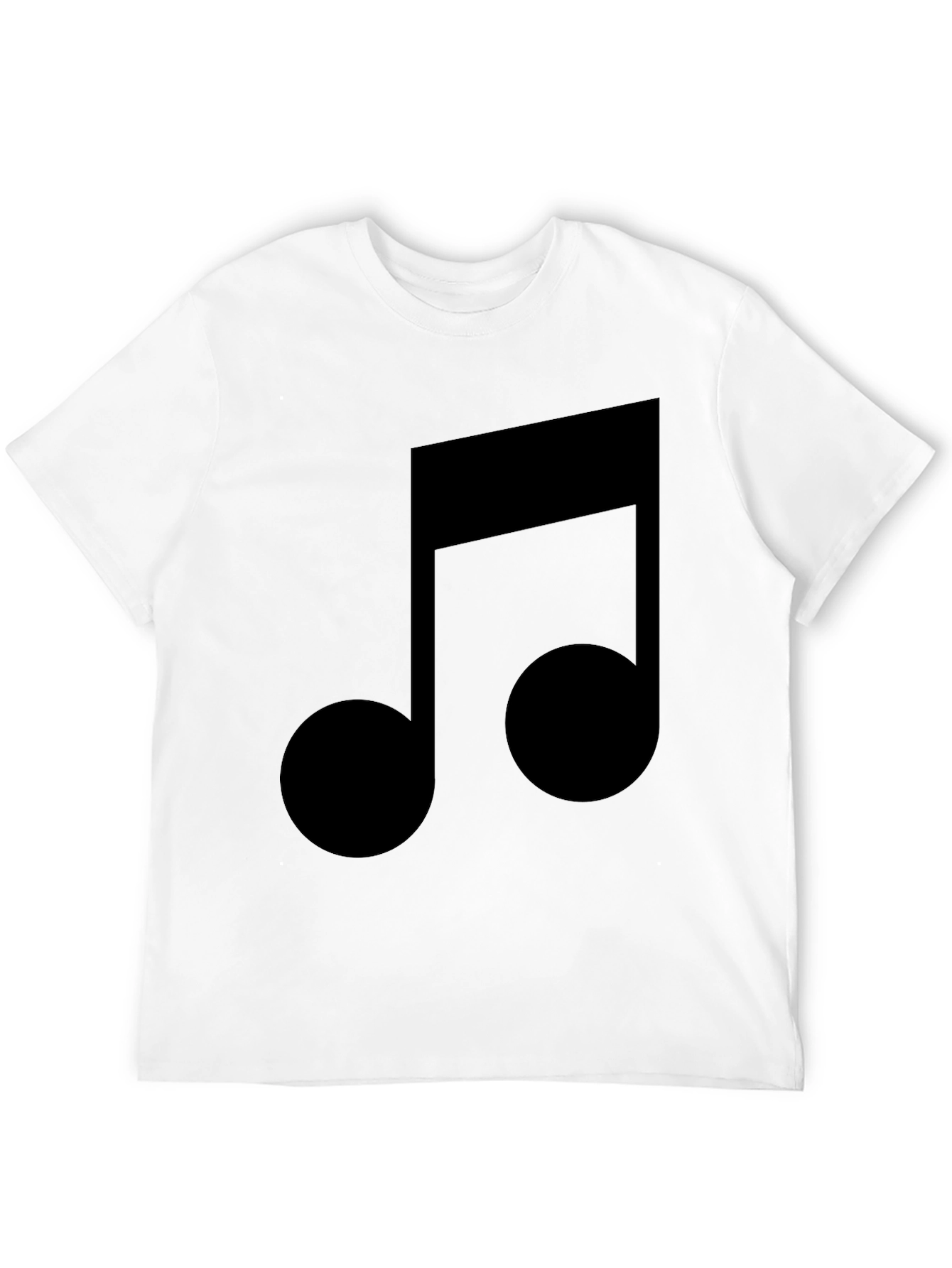 Musical Note Graphic Black T-Shirt