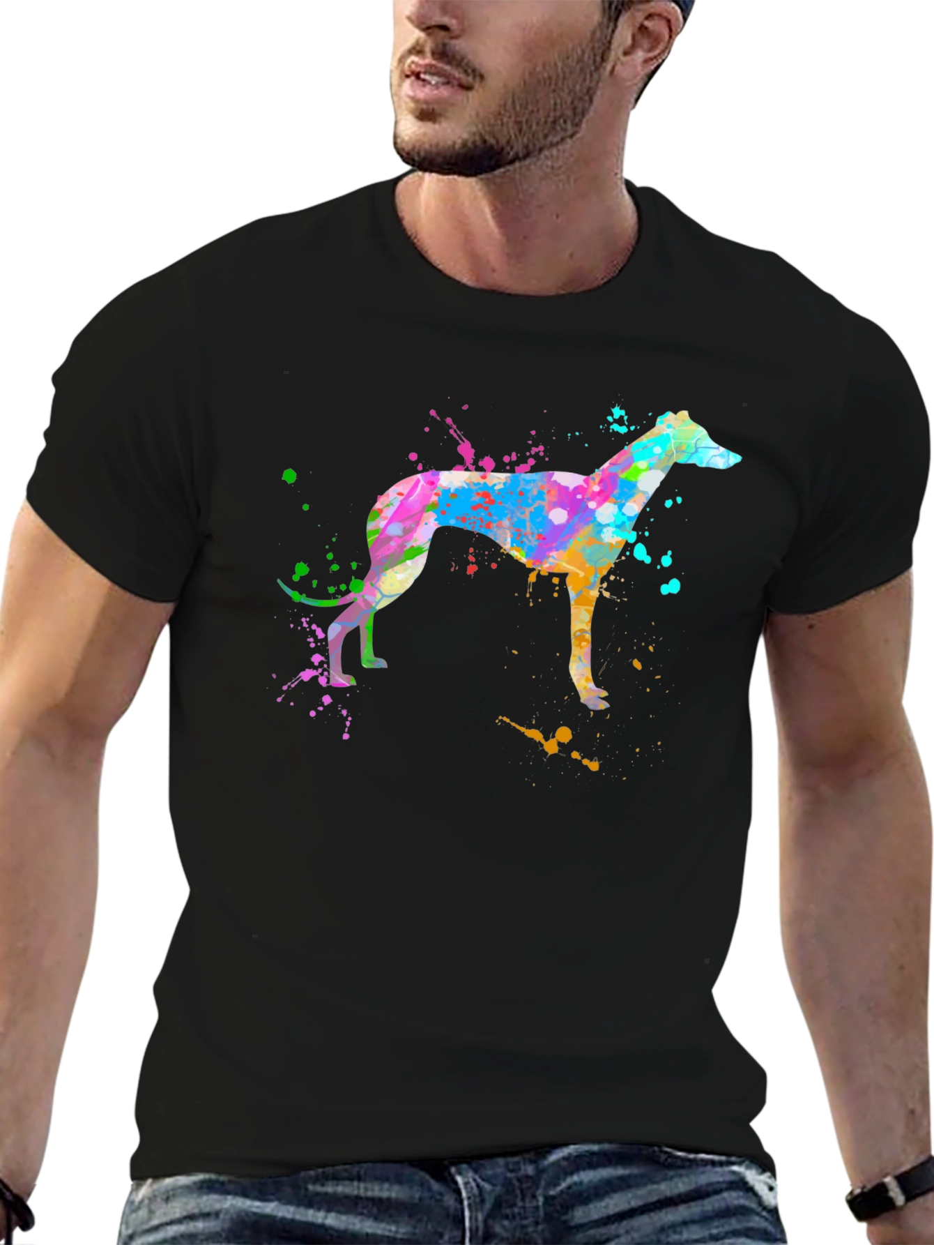 Watercolor Greyhound Dog T-Shirt