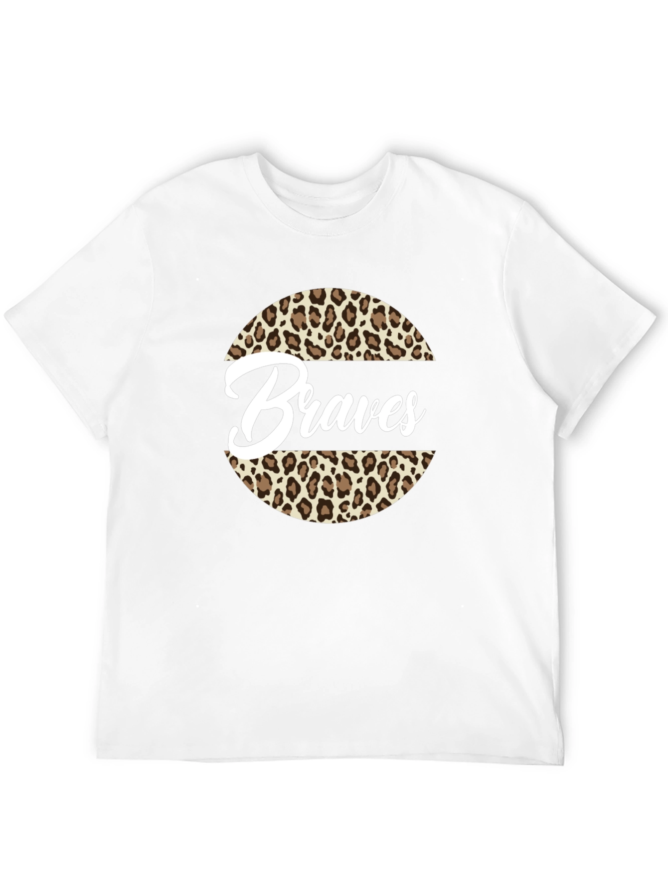 Braves Leopard Print T-Shirt - Stylish Fan Apparel