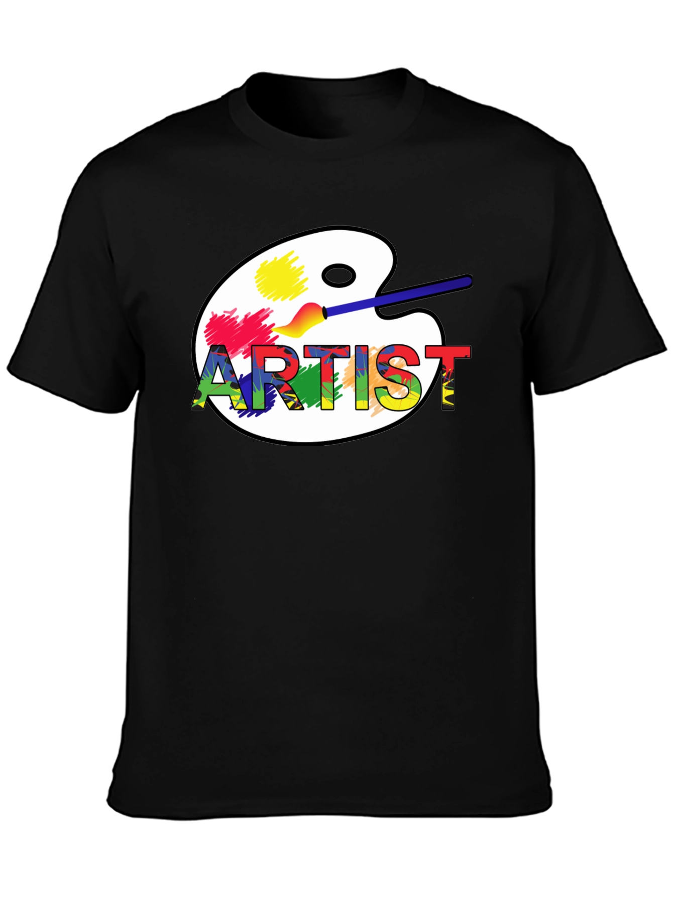 Artist Palette Graphic T-Shirt - Creative Design