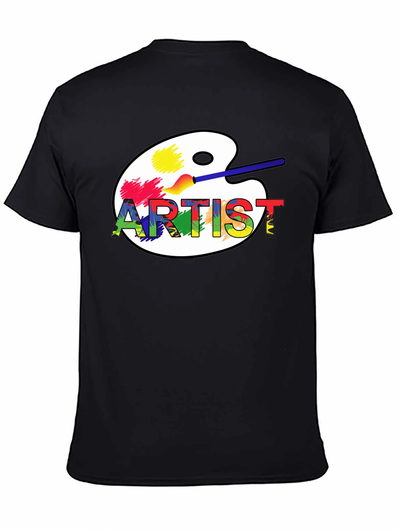 Artist Palette Graphic T-Shirt - Creative Design