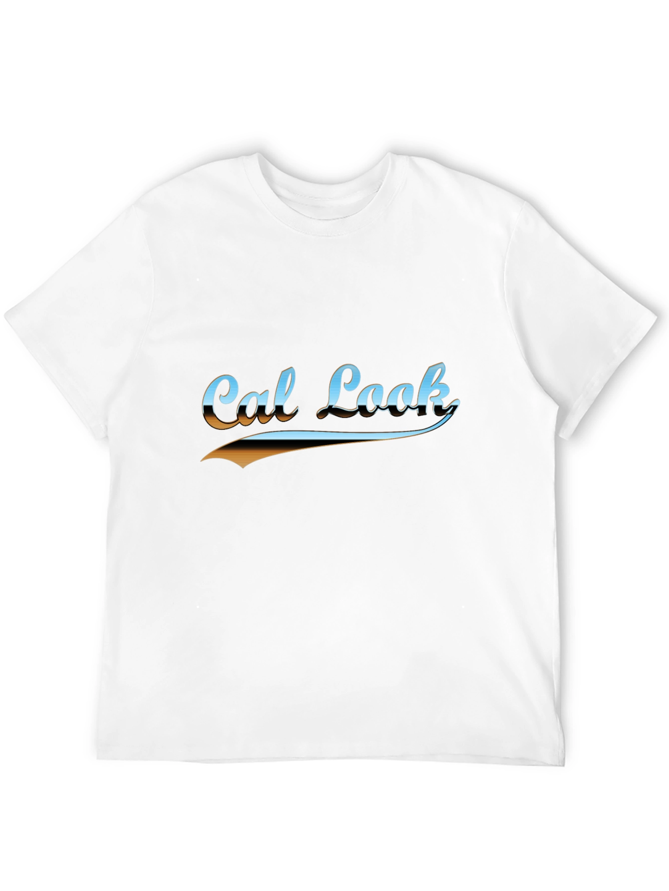 Cal Look Graphic T-Shirt - Retro Style Black Tee
