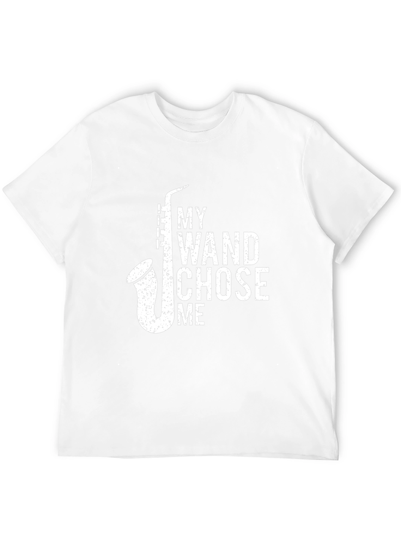 My Wand Chose Me Saxophone Black T-Shirt