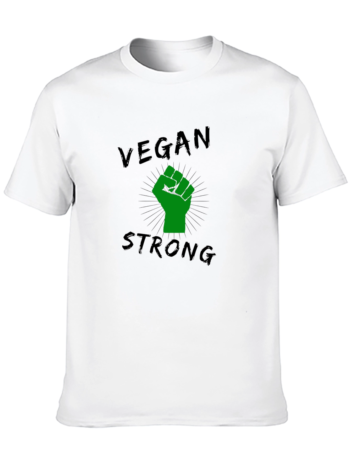 Vegan Strong Black T-Shirt