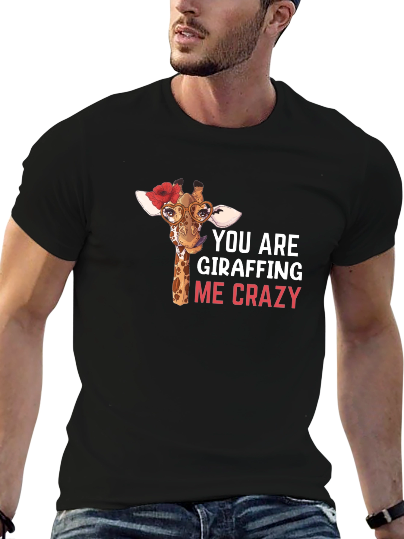 Giraffe Crazy Graphic Tee