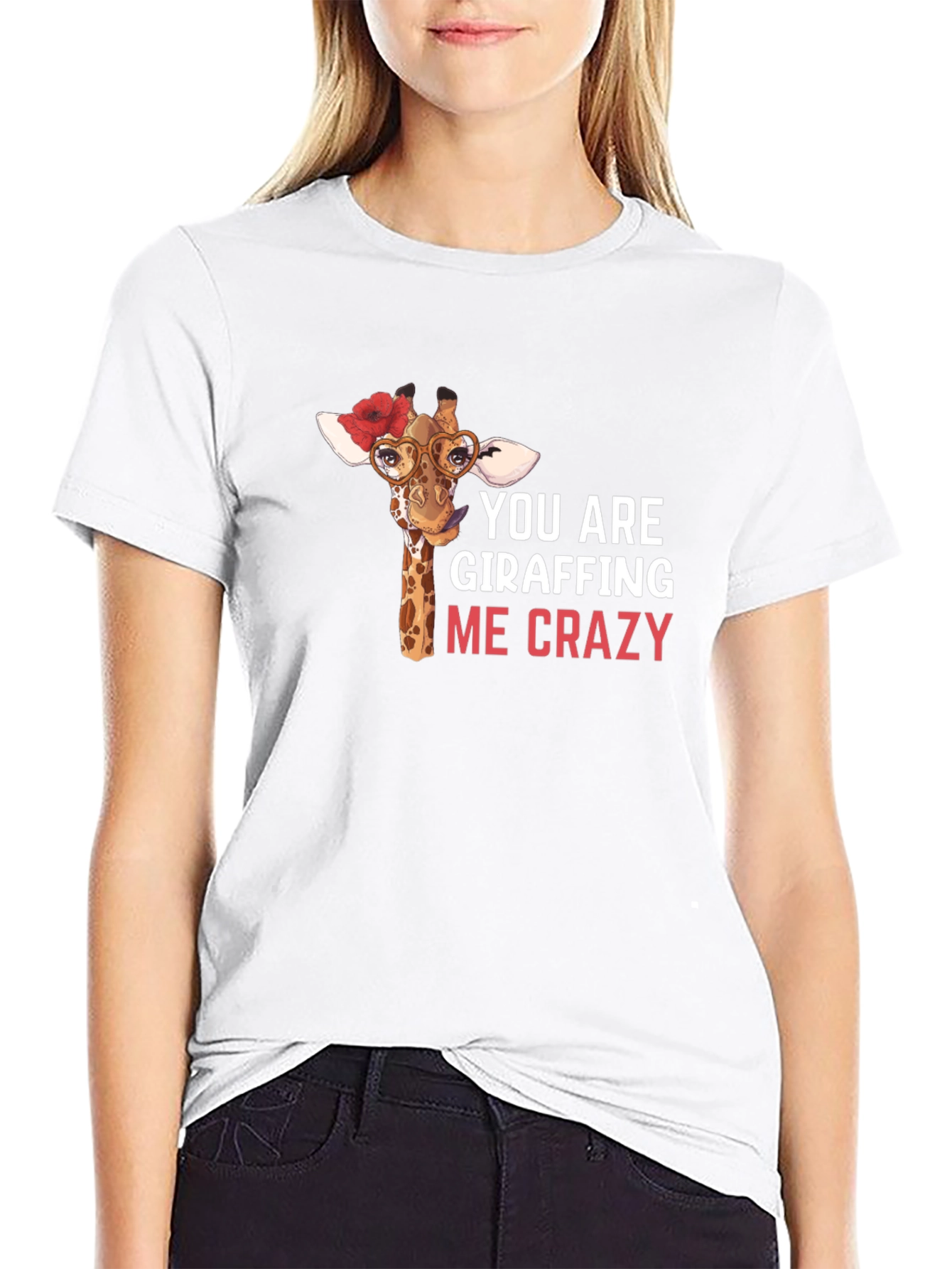 Giraffe Crazy Graphic Tee