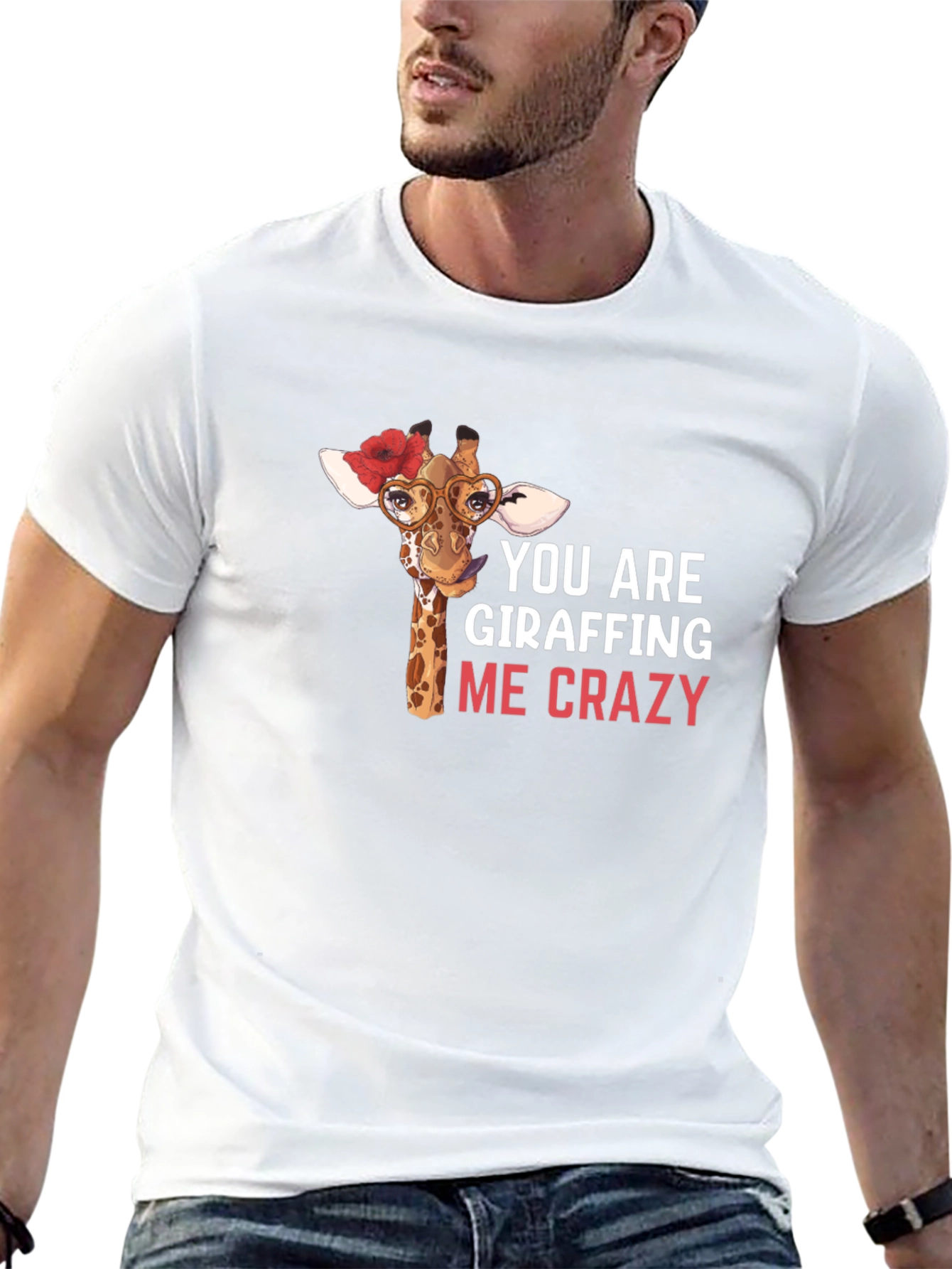 Giraffe Crazy Graphic Tee