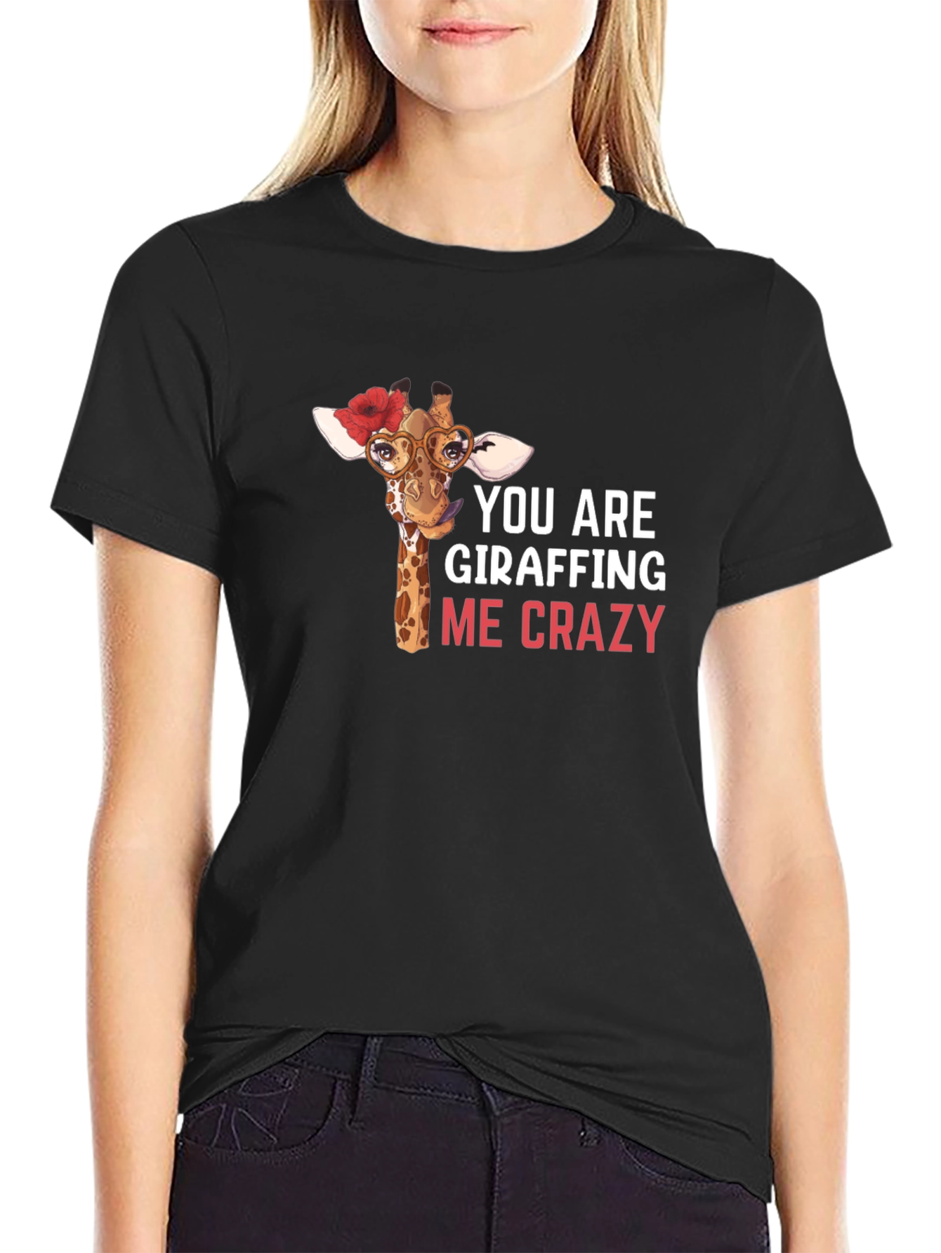 Giraffe Crazy Graphic Tee