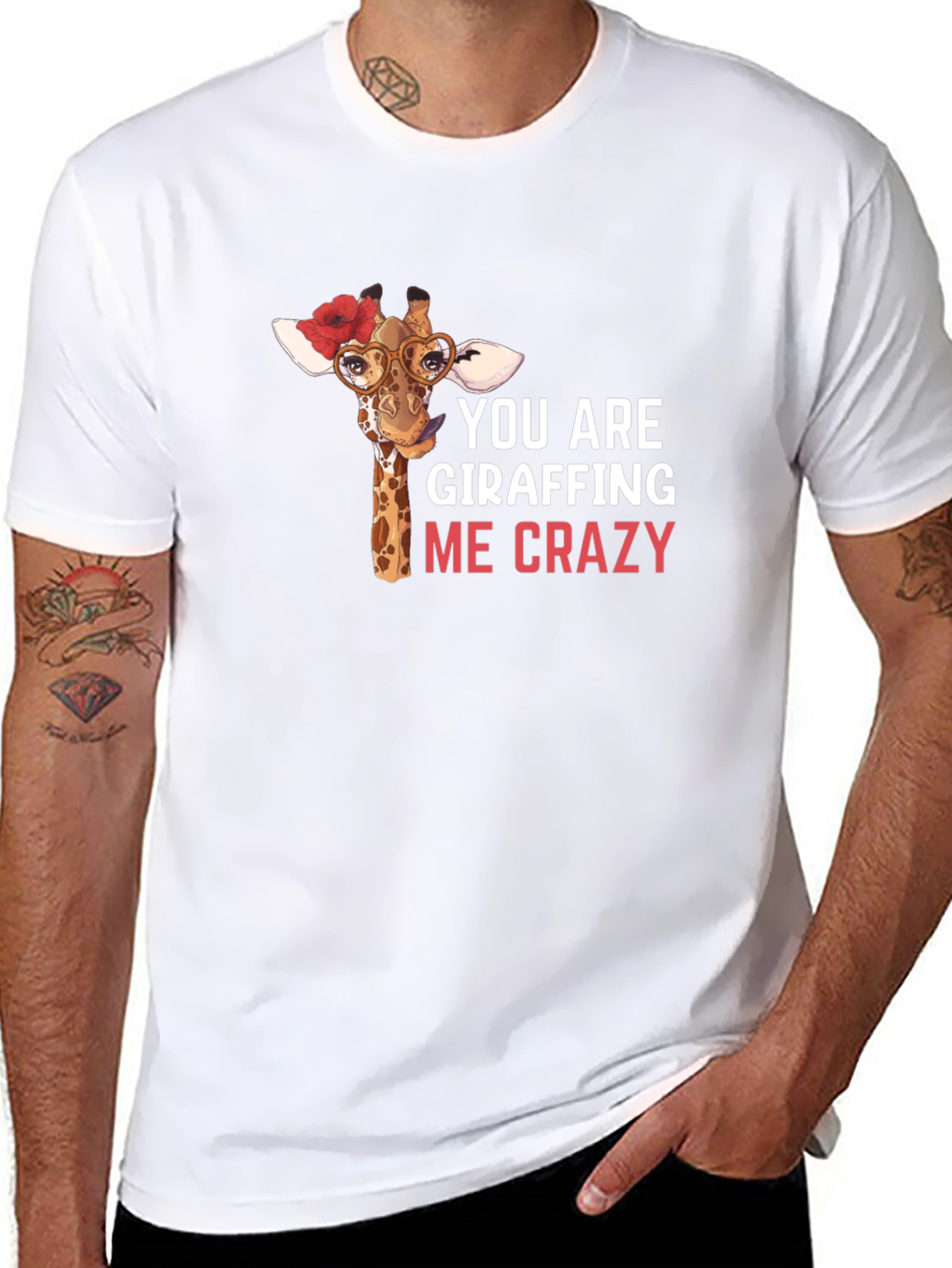 Giraffe Crazy Graphic Tee