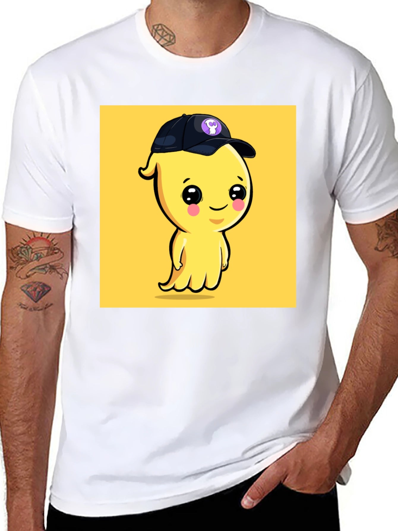 Cute Cartoon Ghost T-Shirt