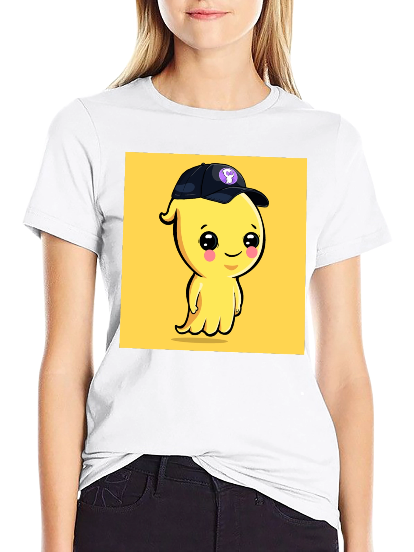 Cute Cartoon Ghost T-Shirt