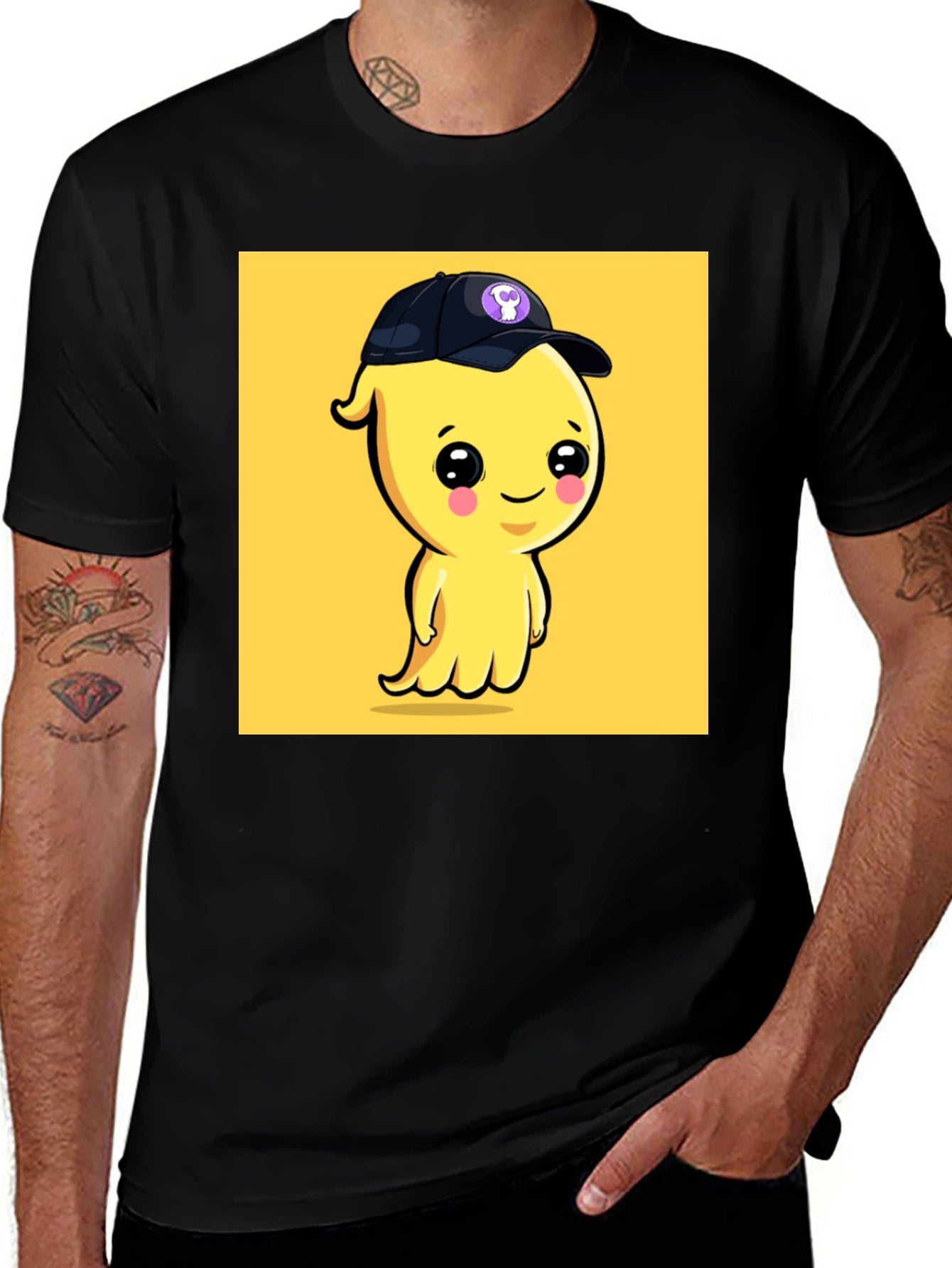 Cute Cartoon Ghost T-Shirt