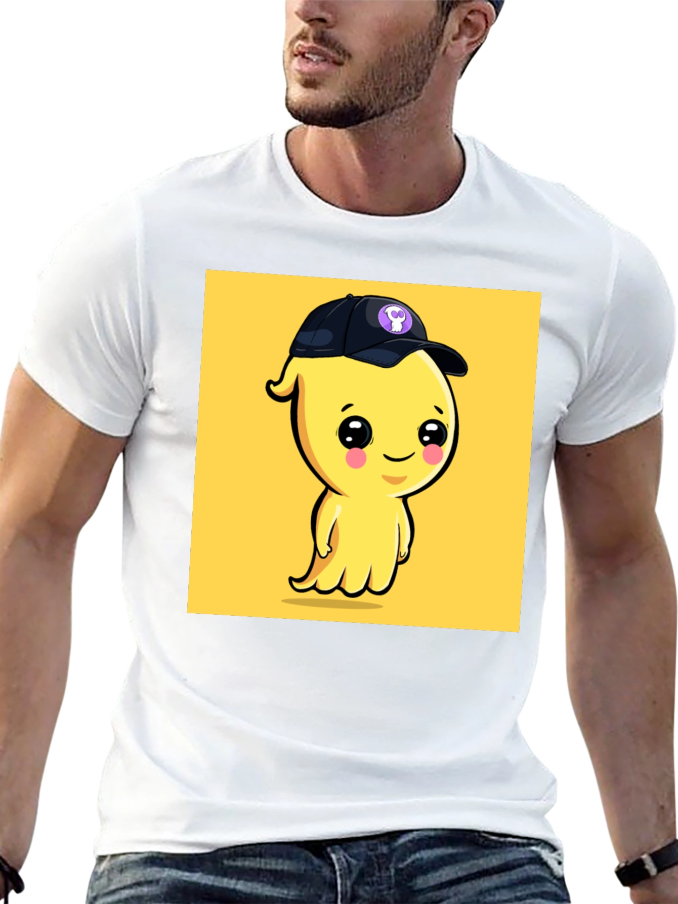 Cute Cartoon Ghost T-Shirt