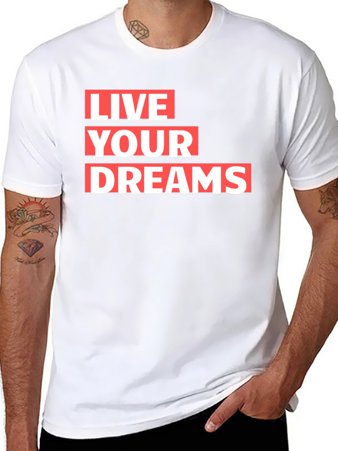 Live Your Dreams Graphic Tee - Stylish Comfort