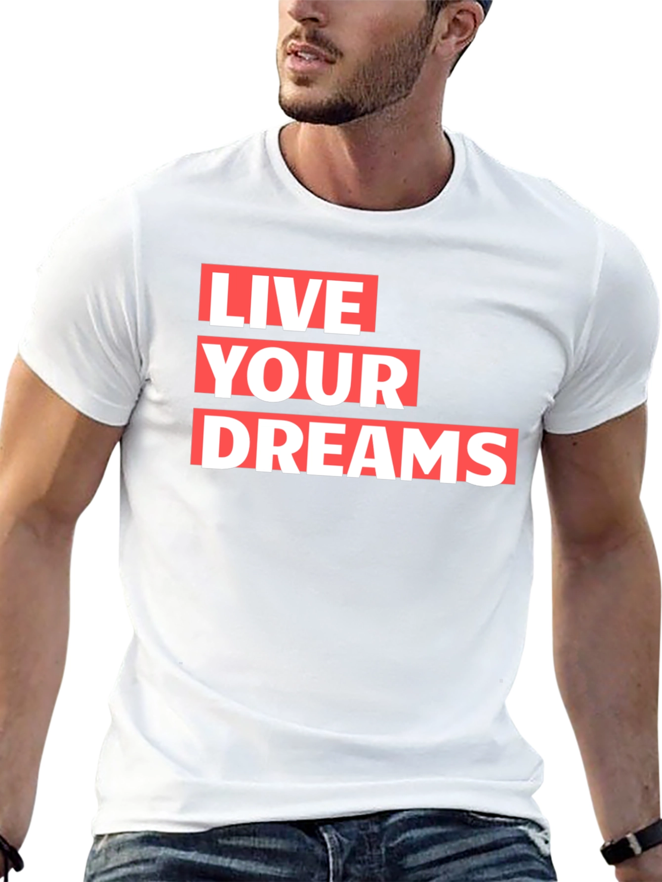Live Your Dreams Graphic Tee - Stylish Comfort
