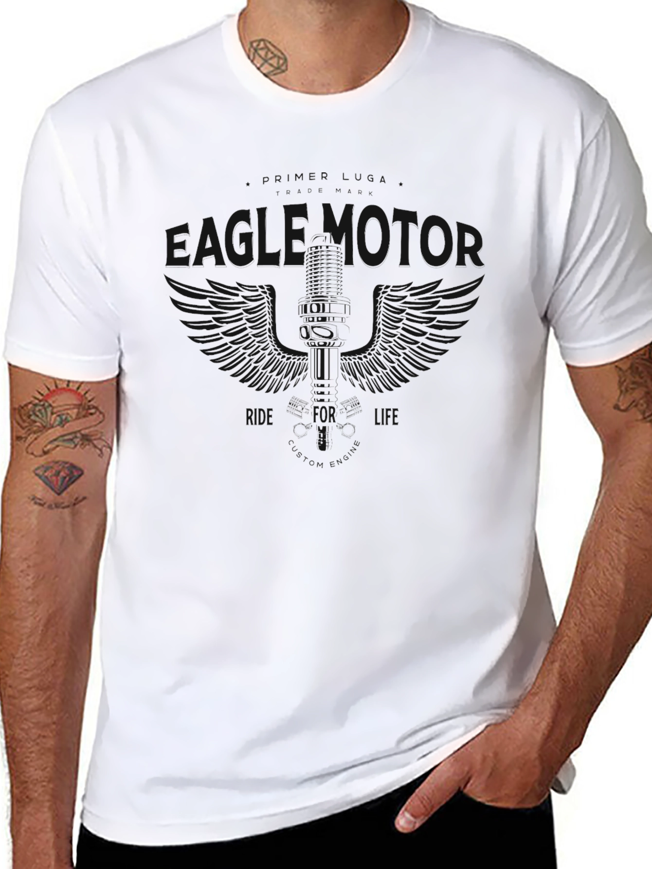 Gladiator Graphic Print Black T-Shirt