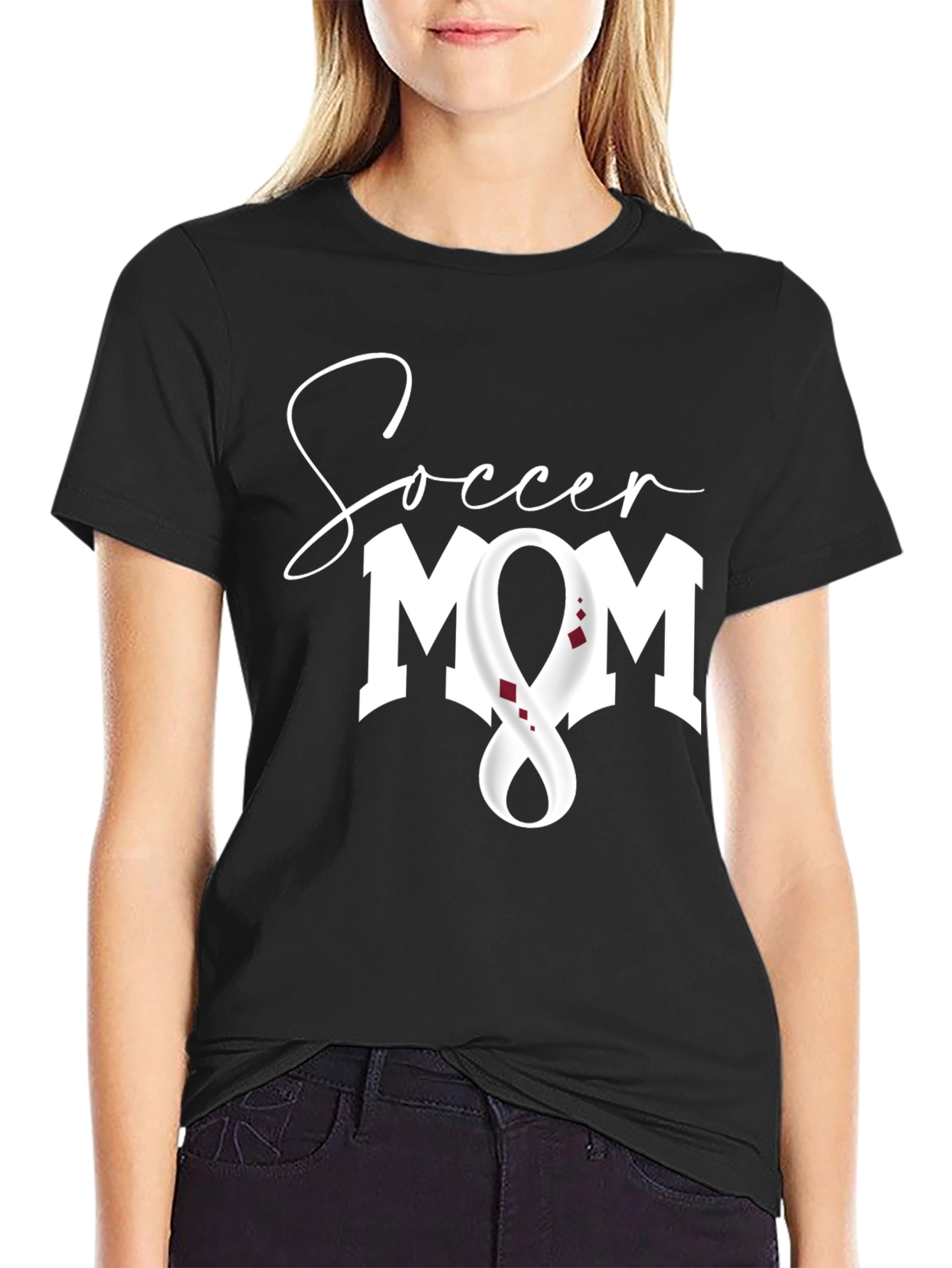 Soccer Mom T-Shirt - Qatar Flag Design