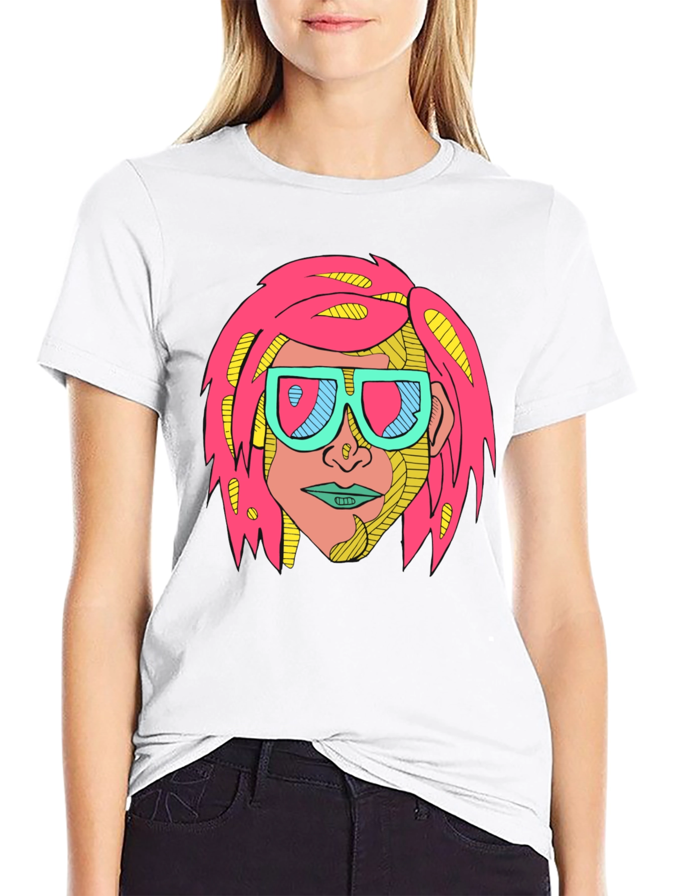 Funky Graphic Tee - Retro Pop Art Design