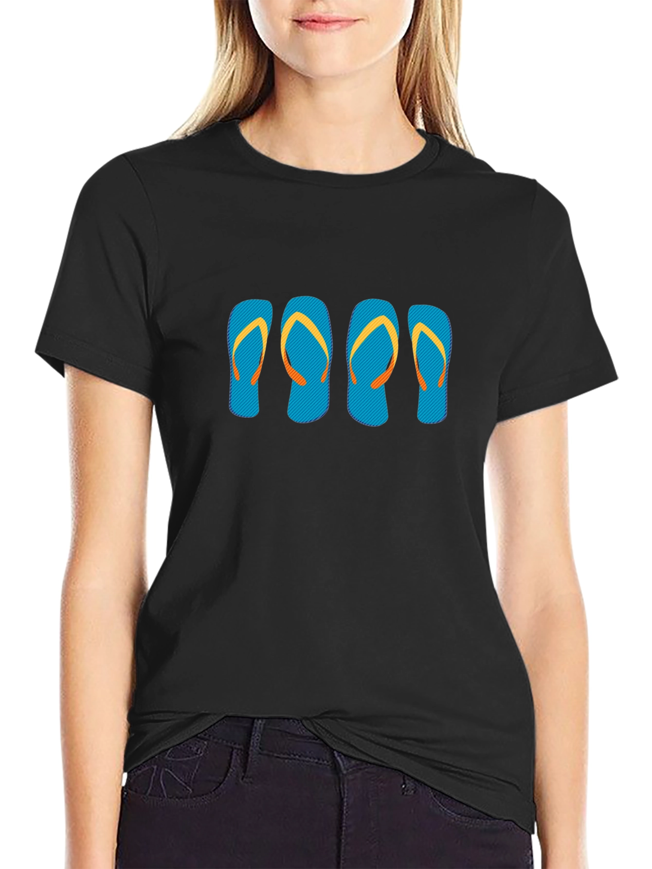Flip Flop Graphic Tee - Casual Summer Style