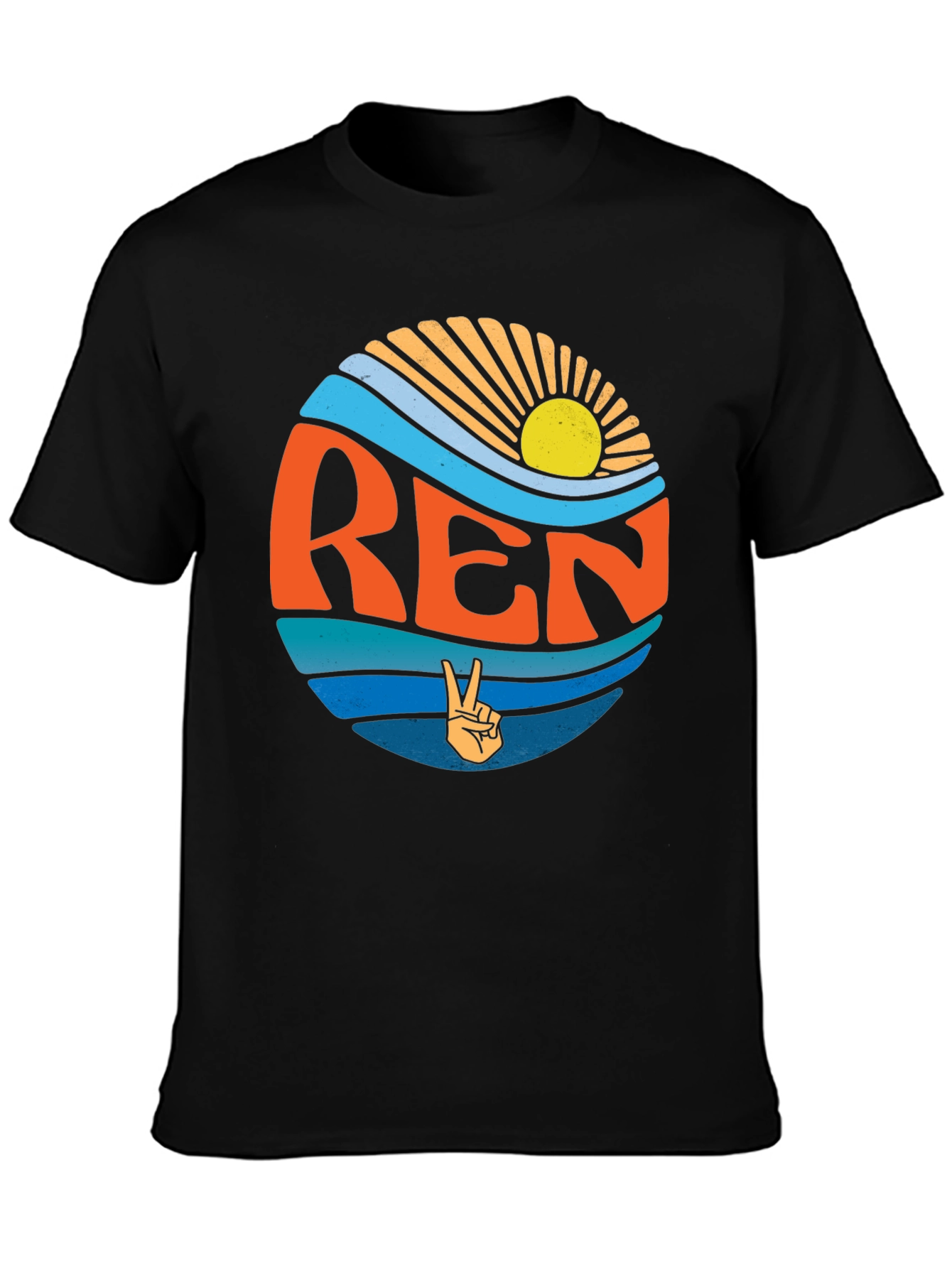 Retro REN T-Shirt - Peace Sign Graphic Tee